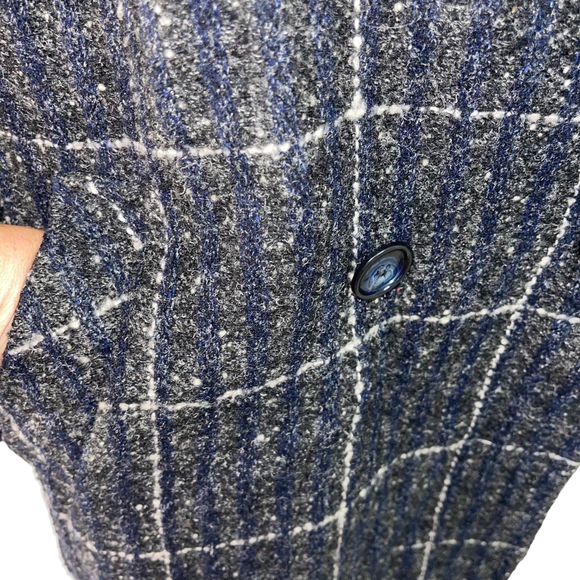 Vintage Saril Ltd Vintage Womens Coat Size Large Gray Plaid Pockets Size L / US 10 / IT 46 - 10 Thumbnail