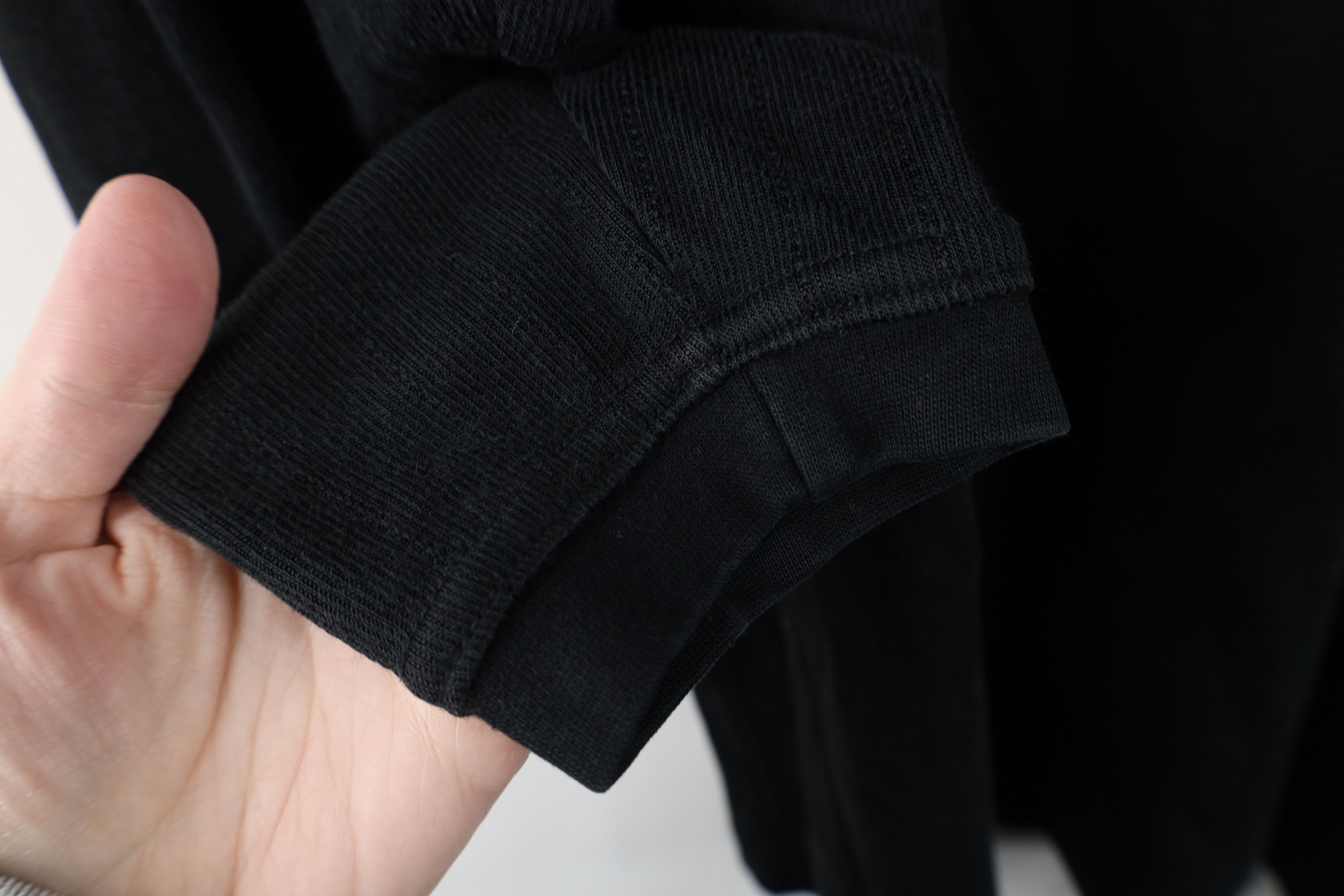 Vintage Vintage 90s Streetwear Gabardine Knit Mock Neck T-Shirt Size US XL / EU 56 / 4 - 7 Thumbnail