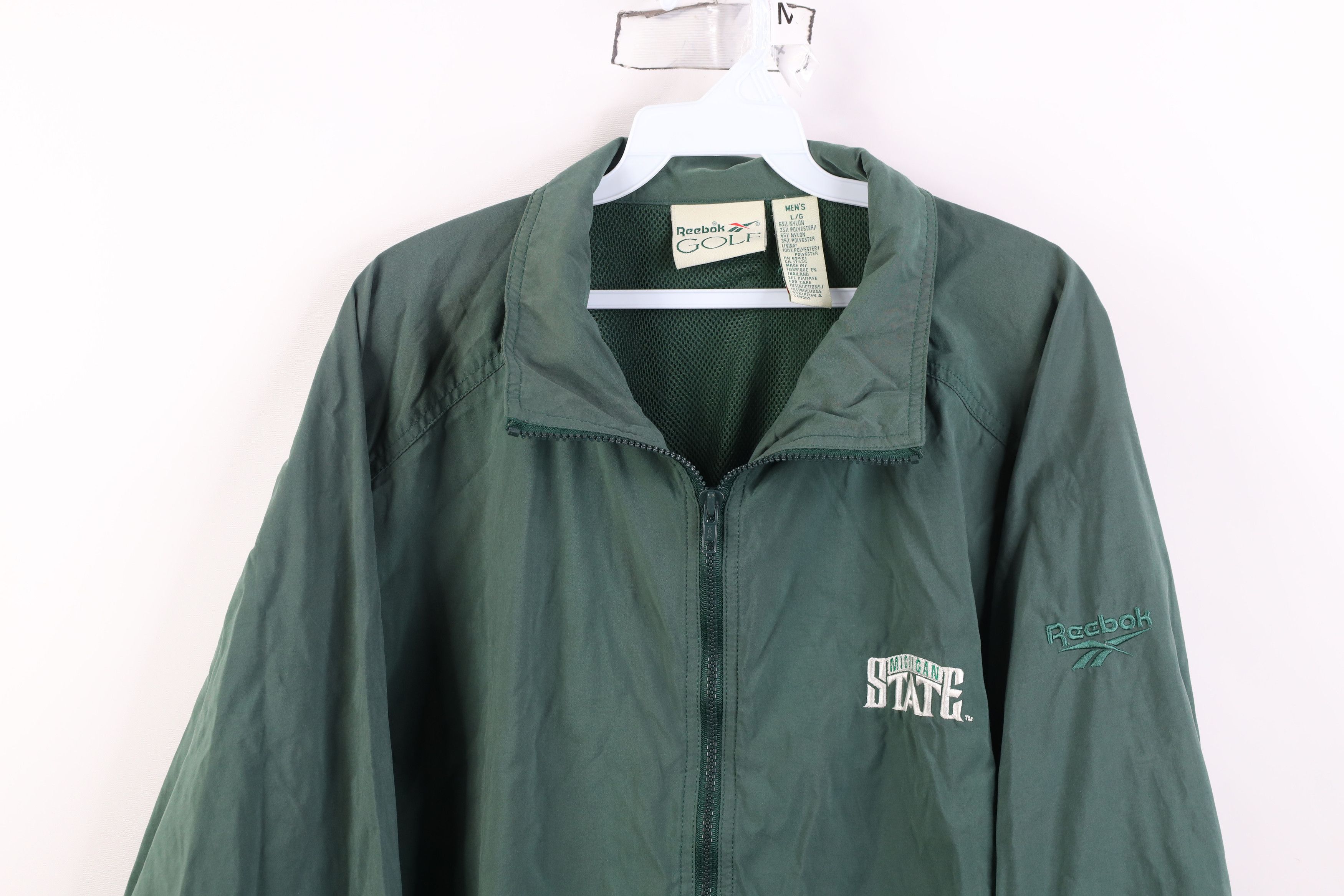 Reebok Vintage 90s Reebok Michigan State University Jacket Size US L / EU 52-54 / 3 - 2 Thumbnail