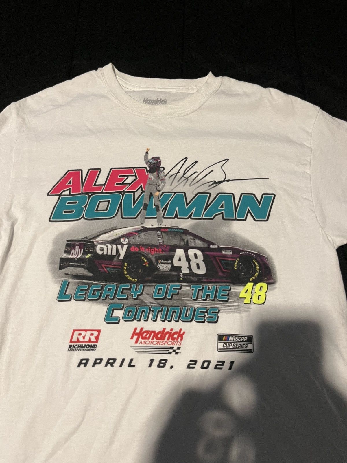 NASCAR Alex Bowman NASCAR Tee Sz M Size US M / EU 48-50 / 2 - 2 Thumbnail