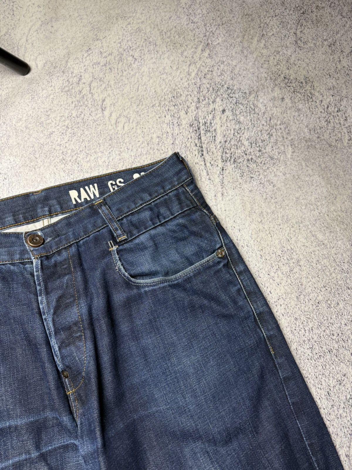 G-Star Vintage G Star Raw Denim Streetwear Jeans Japanese Y2K 30 Size US 31 - 17 Thumbnail