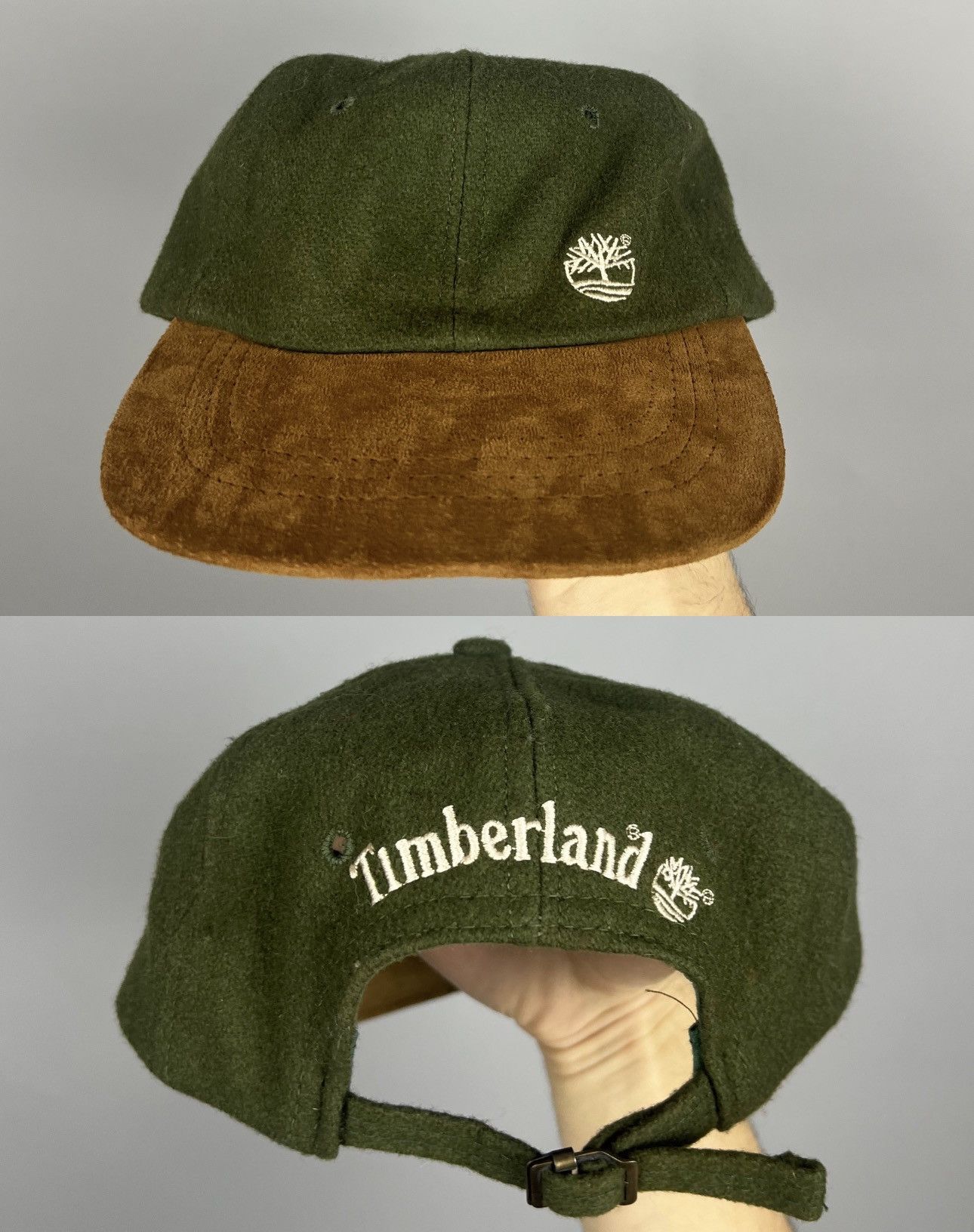 Timberland Rare vintage Timberland wool cap green/brown Size ONE SIZE - 1 Thumbnail