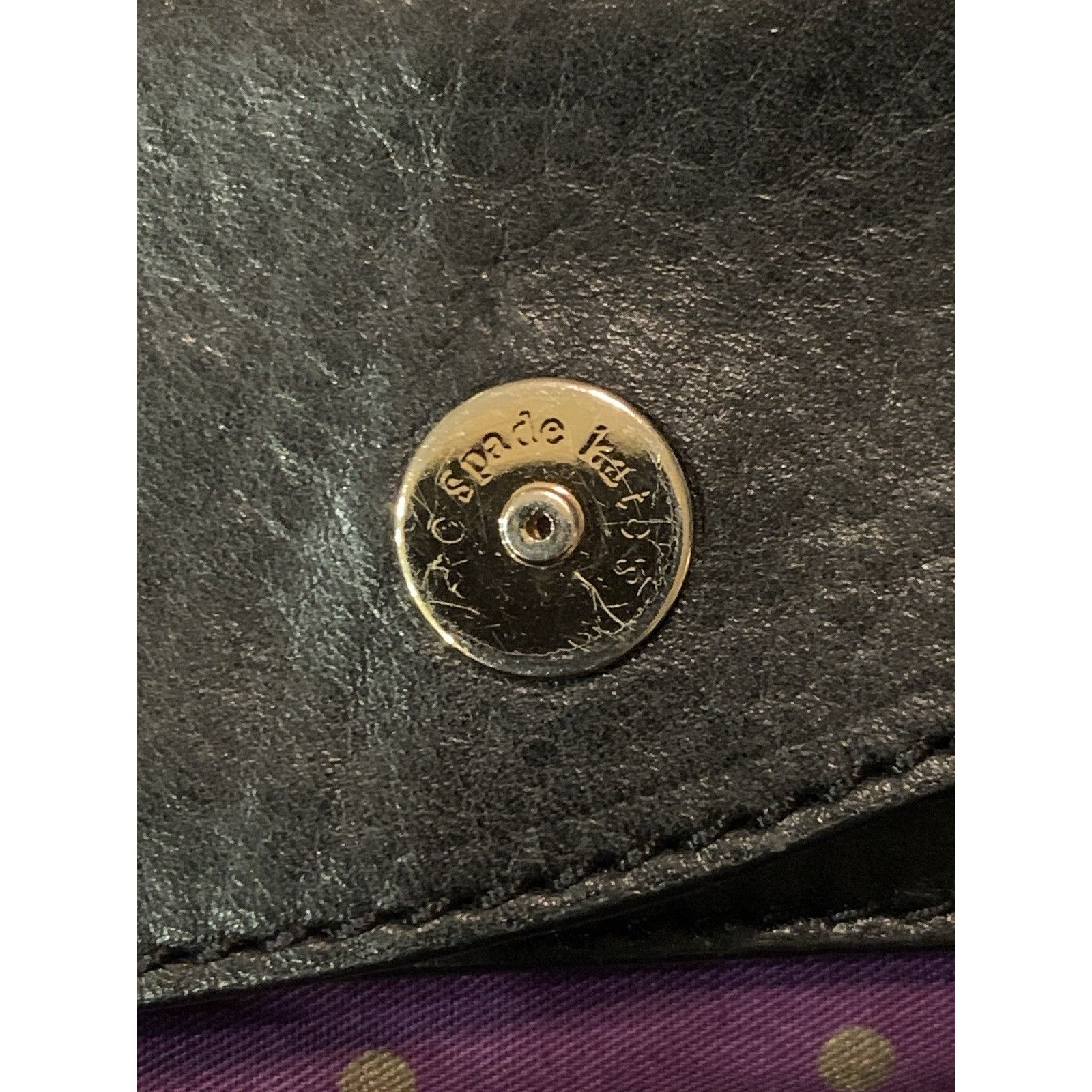 Kate Spade Vintage Y2K Kate Spade Black Canvas/black Leather Shoulder B Size ONE SIZE - 12 Thumbnail