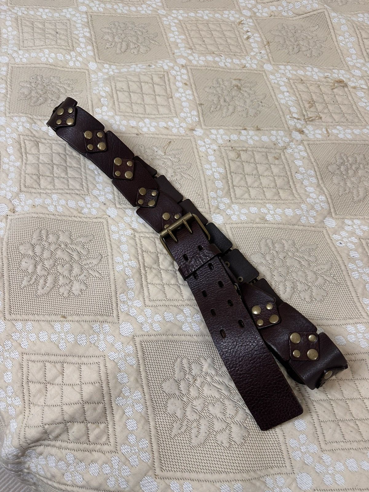 Marks & Spencer 🔥 Marks & Spencer Leather Y2K Belt BB Simon Diesel YSL Prada Size ONE SIZE - 4 Thumbnail