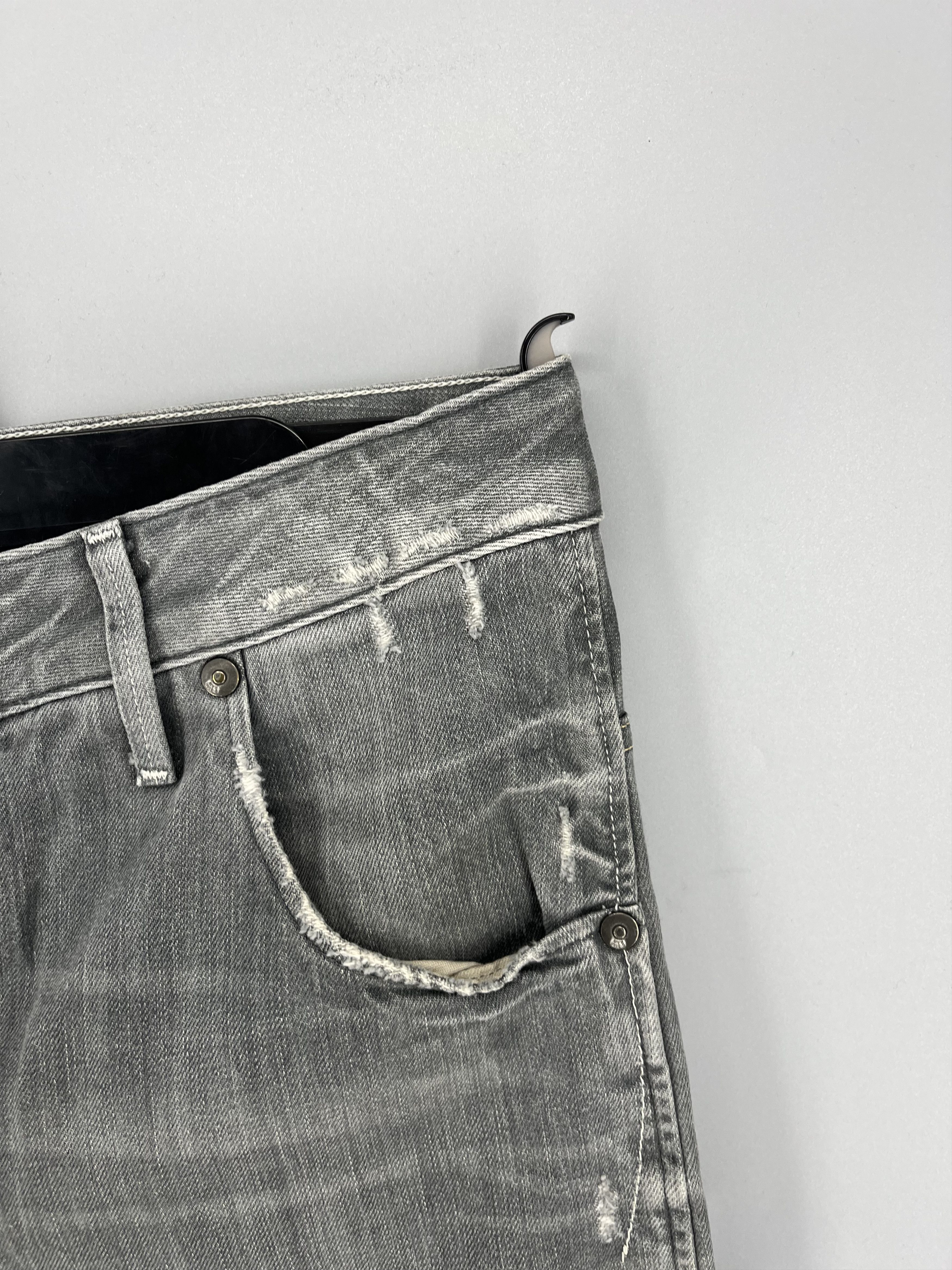 G-Star G-Star RAW GS01 Distressed Jeans Mens 33x34 Gray 3D Size US 33 - 8 Thumbnail