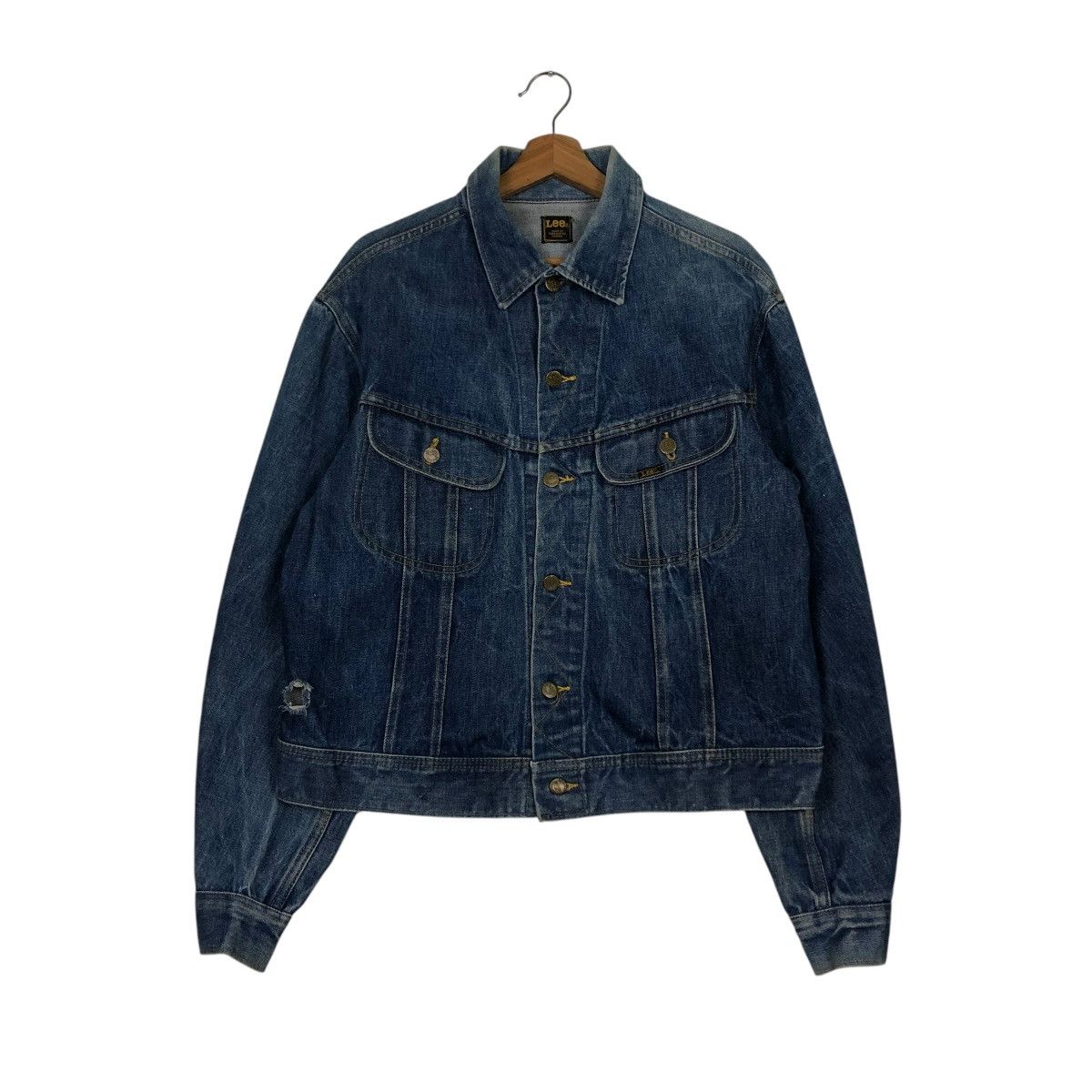 Lee 🔥VINTAGE 80’s TRUCKER DENIM JACKET LEE MADE IN CANADA Size US M / EU 48-50 / 2 - 3 Thumbnail