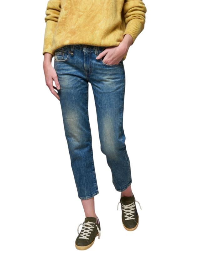 R13 BOY STRAIGHT 28 Kelly Faded Blue RRP699 87183 Size 28" / US 6 / IT 42 - 1 Thumbnail