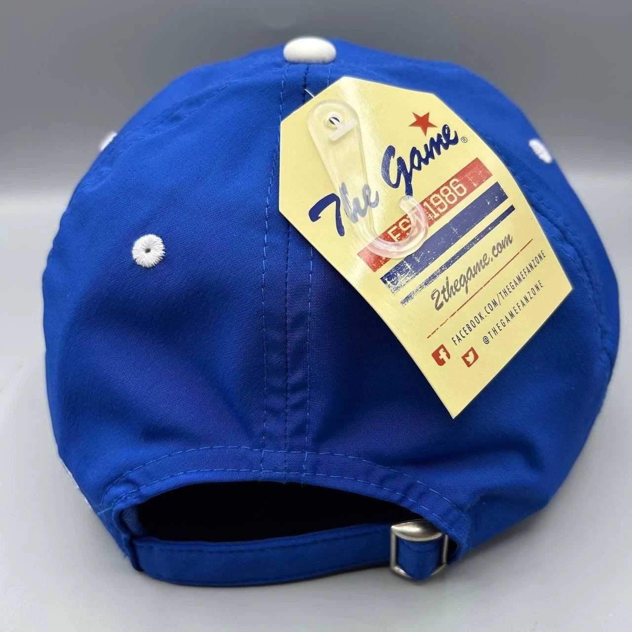 The Game Samsung Hat Men Blue White Embroidered The Game Strap Back Size ONE SIZE - 4 Thumbnail
