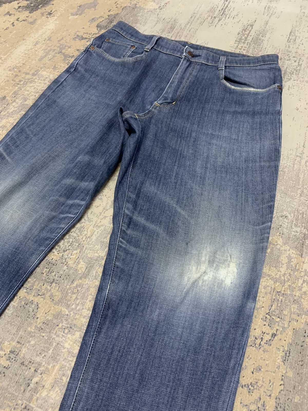 Edwin Edwin 503 Made In Japan Distressed Denim Jeans W33 Size US 33 - 3 Thumbnail