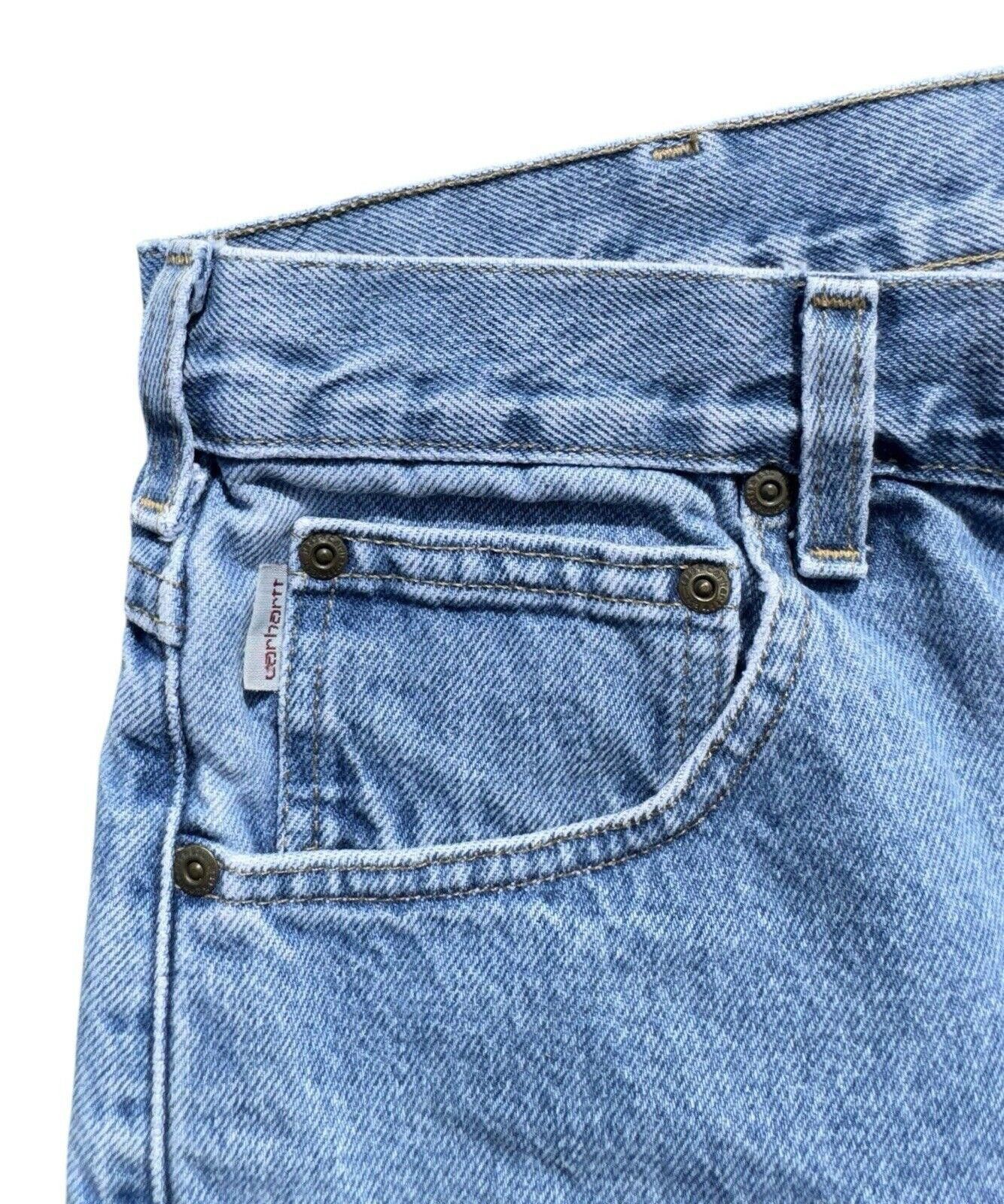 Carhartt Vintage Carhartt Blue Wash Relaxed Fit Jeans 36x30 Size US 36 / EU 52 - 6 Thumbnail