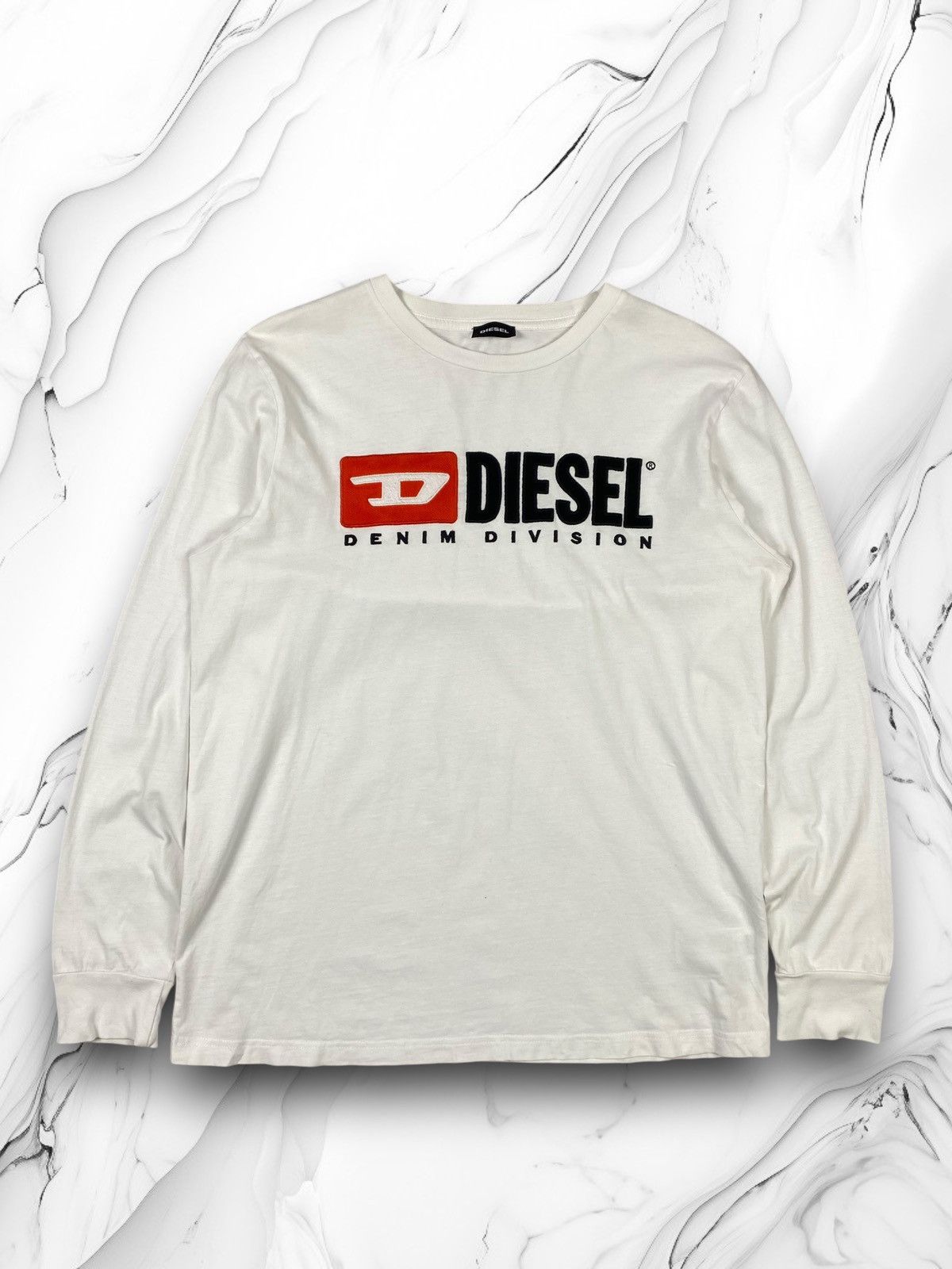 Diesel × Vintage Diesel Big Logo Long Sleeve Streetwear Vintage SK8 Y2K Size US M / EU 48-50 / 2 - 1 Thumbnail