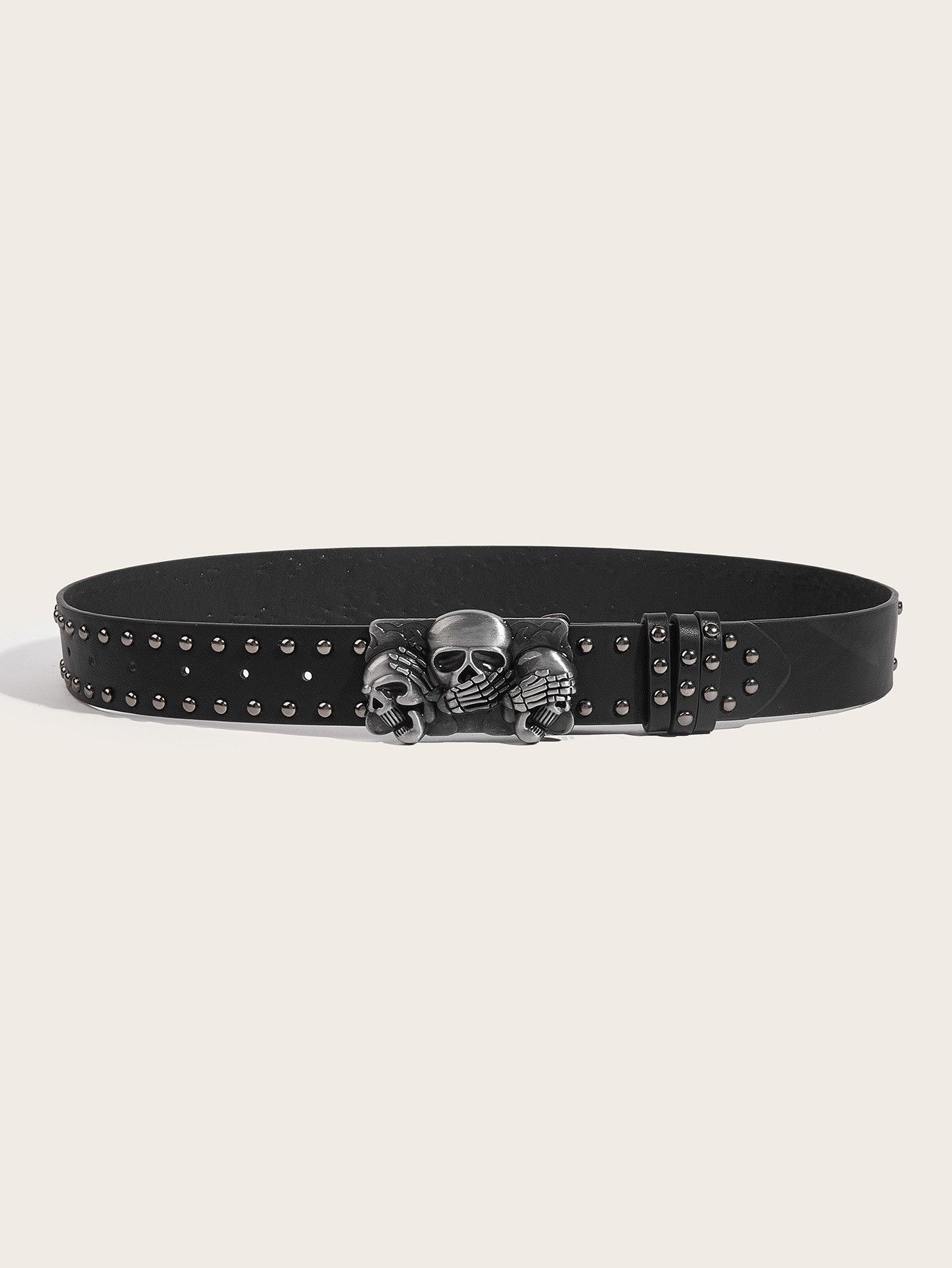 Vintage Dark Charm Skull Waist Belt Size ONE SIZE - 4 Thumbnail