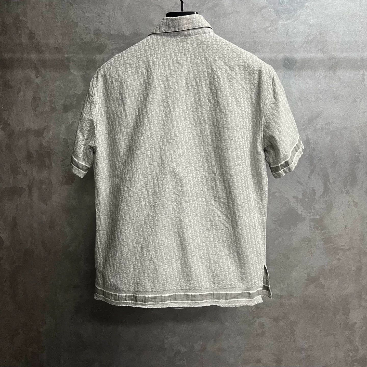 Dior Dior Gray Stripe Logo Short Sleeve Shirt Size US XXS / EU 40 - 5 Thumbnail