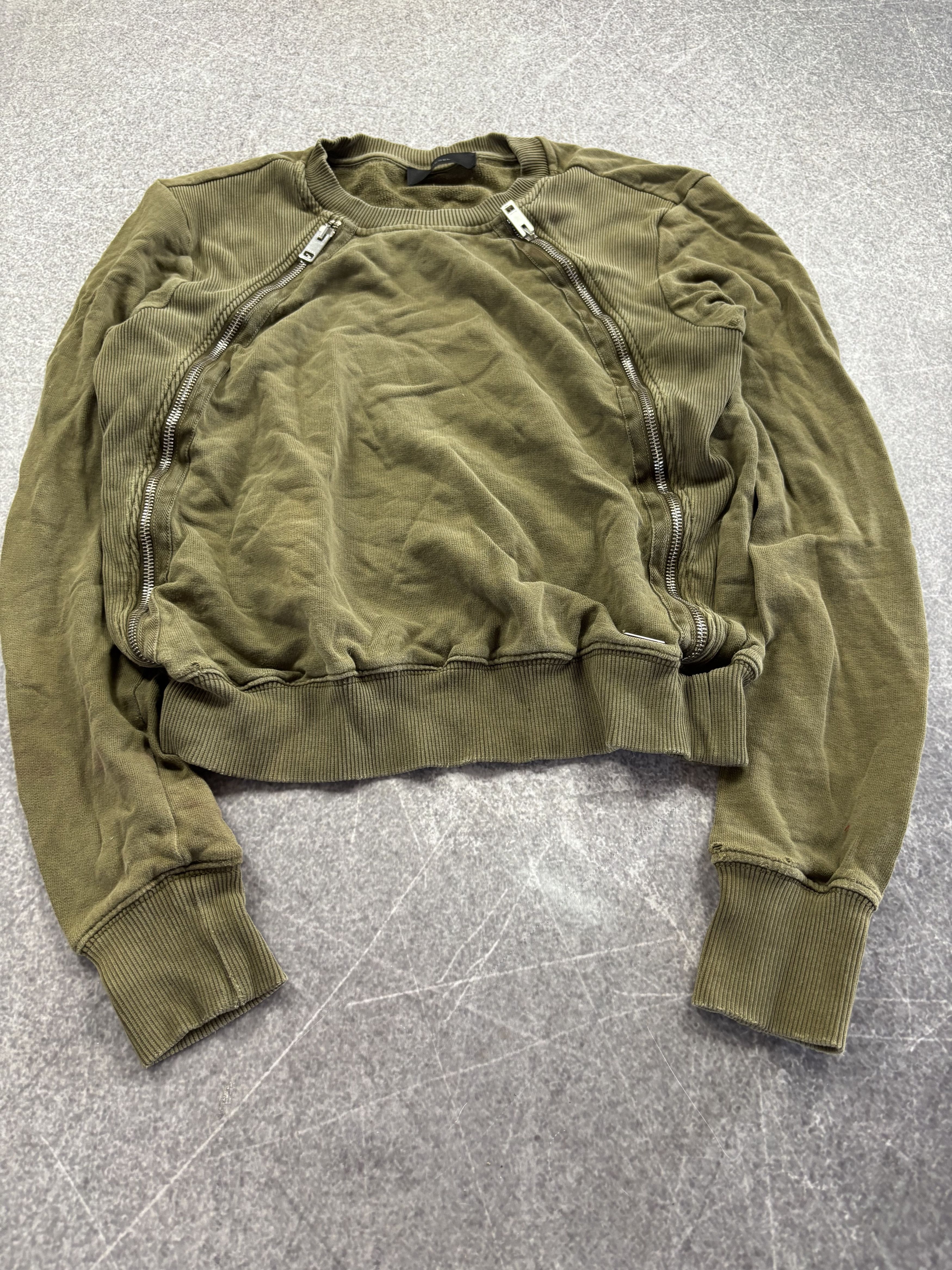 Diesel RICK OWENS TYPE CROPPED FULL ZIP DIESEL HOODIE CRAZY Size US S / EU 44-46 / 1 - 2 Thumbnail