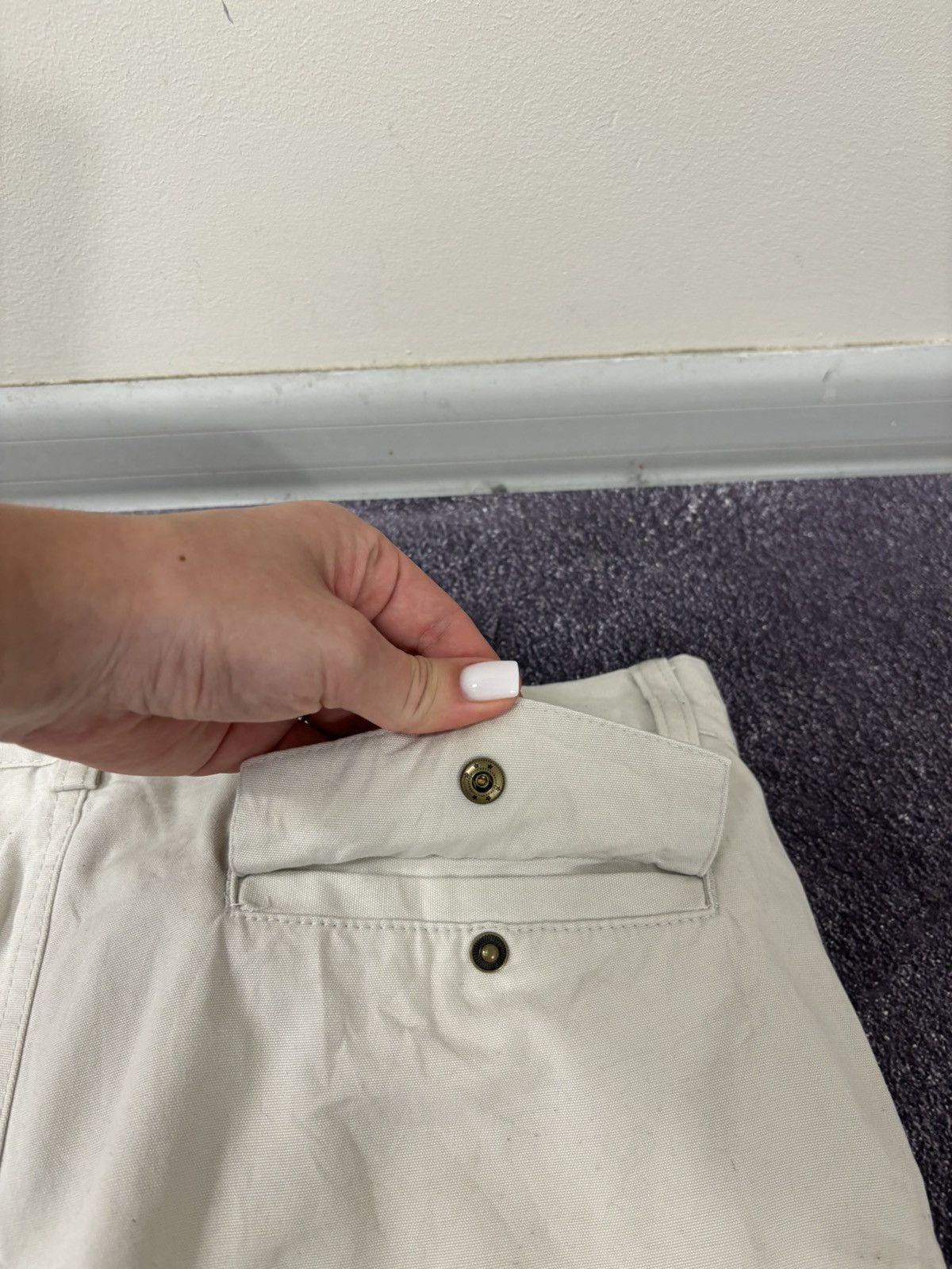 Chaps Ralph Lauren Vintage Chaps Ralph Lauren Y2K Beige Hype Cargo Shorts Size US 32 / EU 48 - 17 Thumbnail
