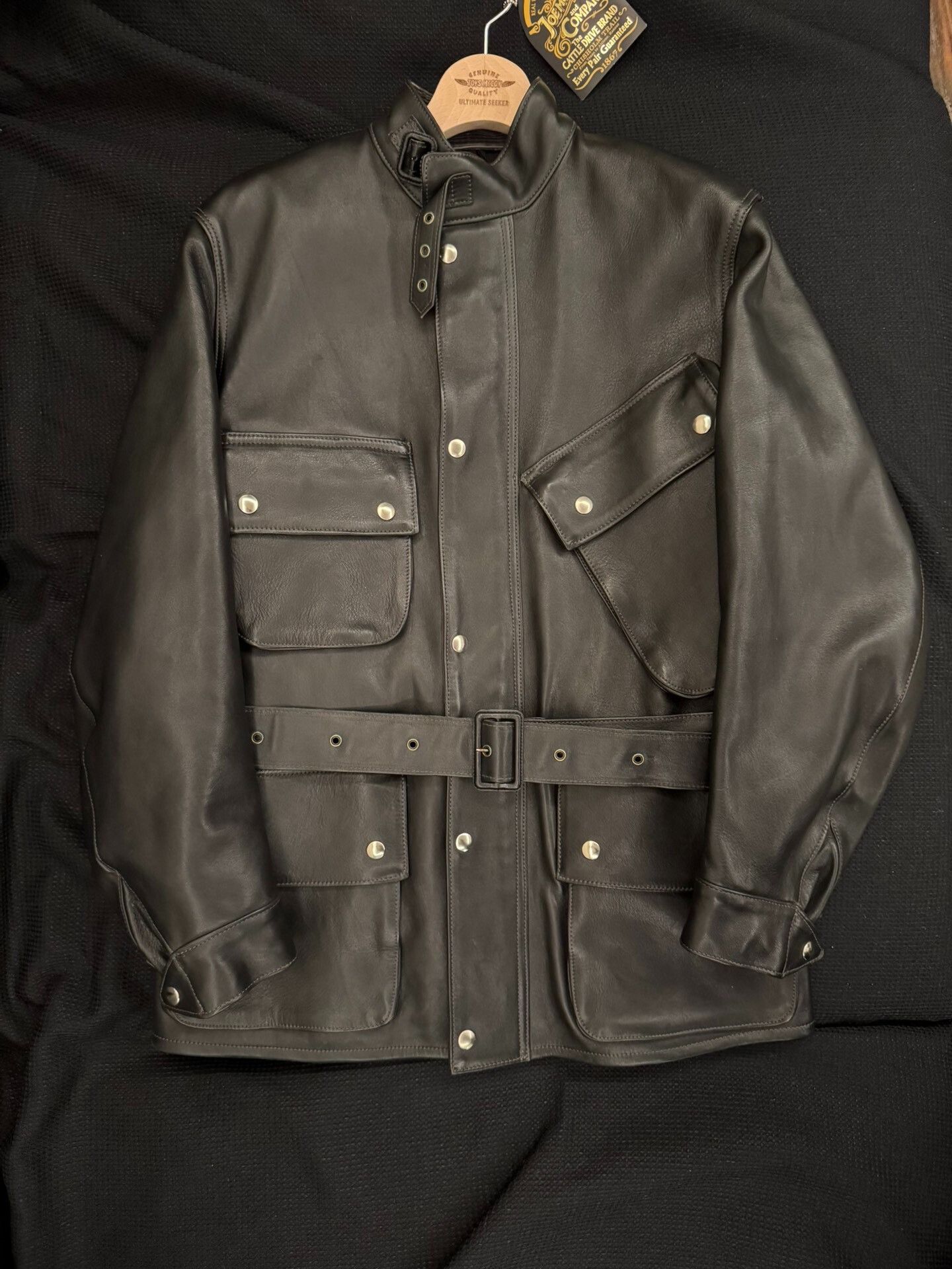 Japanese Brand Retro Horsehide Leather Moto Jacket Size US XXS / EU 40 - 1 Thumbnail