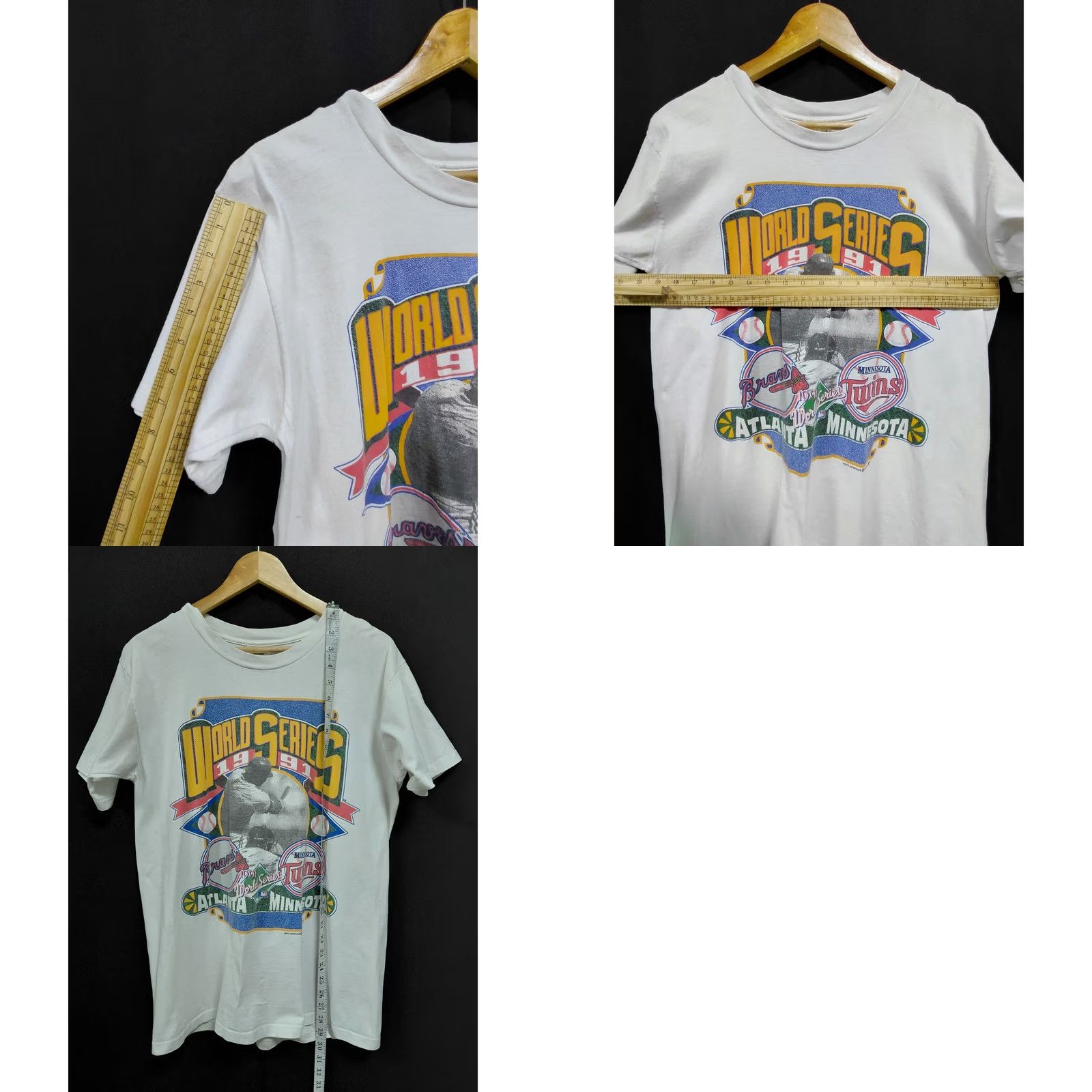Vintage VINTAGE Tennessee River World Series 1991 T-Shirt White Graphic Print Crew Neck Short Sleeve Mens L Analog? Size US L / EU 52-54 / 3 - 8 Thumbnail