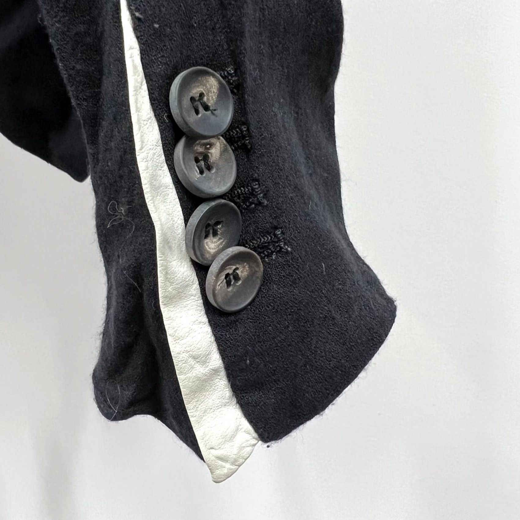 Helmut Lang Helmut Lang Blazer Shirt Women's Size 0 Black Biker Intermix Jacket Size XS / US 0-2 / IT 36-38 - 5 Thumbnail