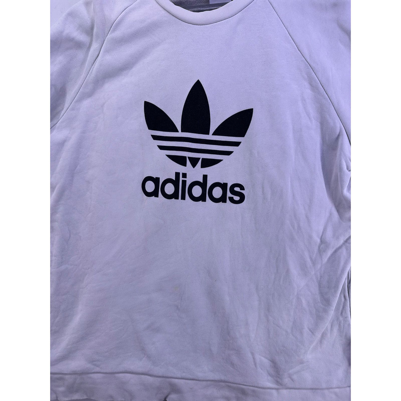 Adidas Adidas Off white Crewneck Sweater Size 2XL Size US XXL / EU 58 / 5 - 5 Thumbnail