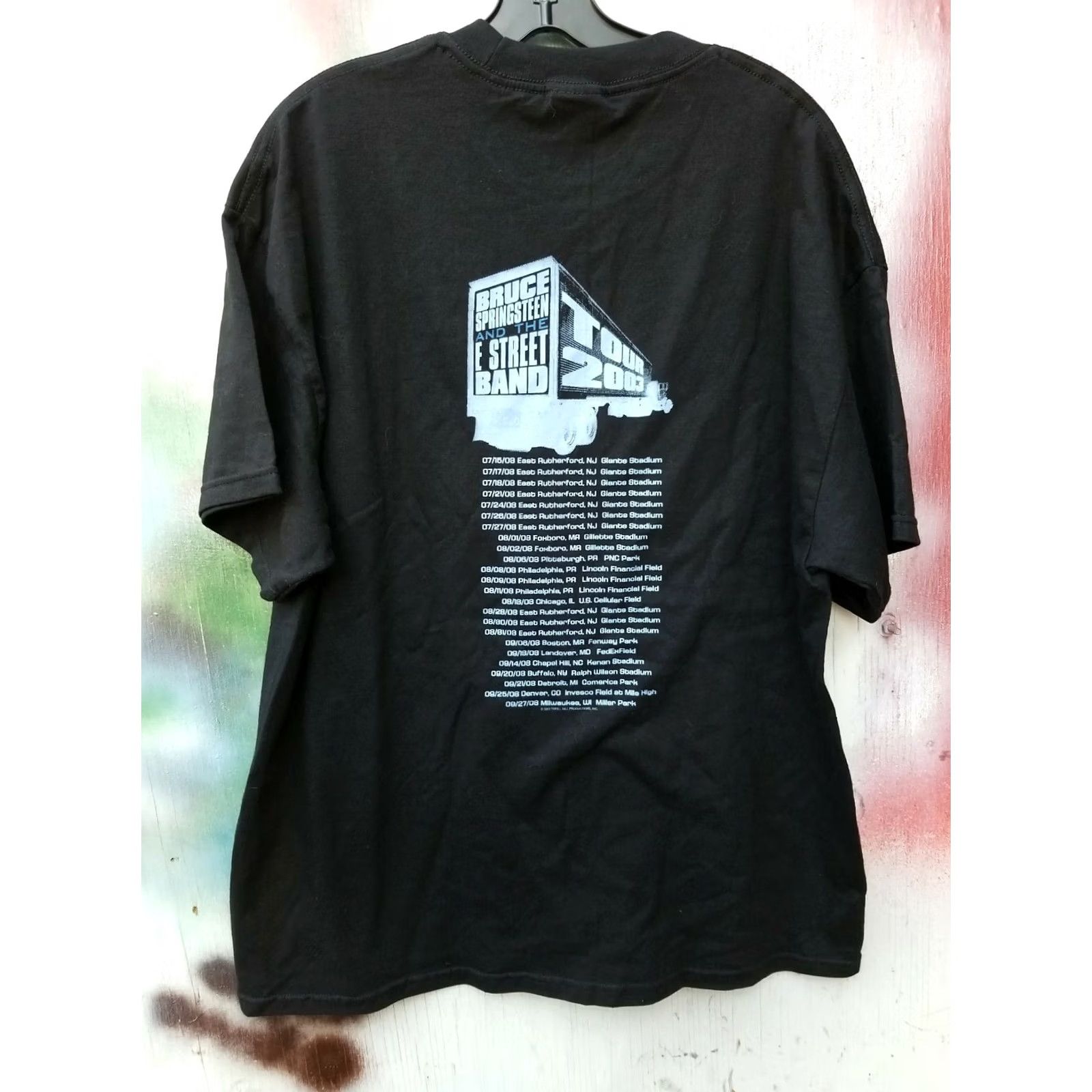 Vintage VINTAGE Bruce Springsteen E Street Band Tour T-Shirt XL Black Men Short Sleeve 2003 Band Deadstock Size US XL / EU 56 / 4 - 4 Thumbnail