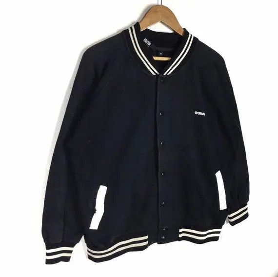 Silas Vtg SILAS Black Sweater Varsity Jacket Baseball Skateboard Size US M / EU 48-50 / 2 - 4 Thumbnail