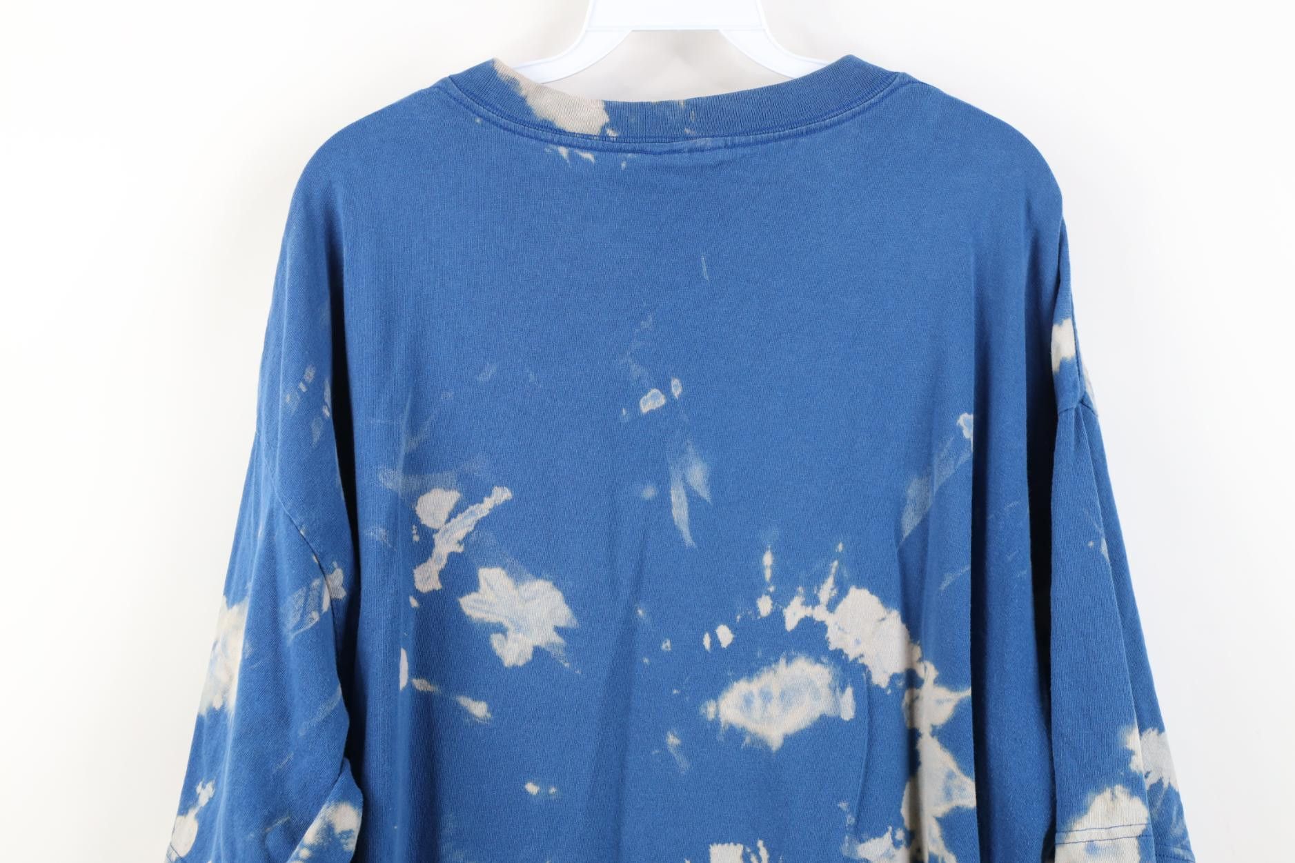 Adidas Vintage 90s Adidas Mini Logo Acid Wash V-Neck T-Shirt USA Size US XL / EU 56 / 4 - 9 Thumbnail