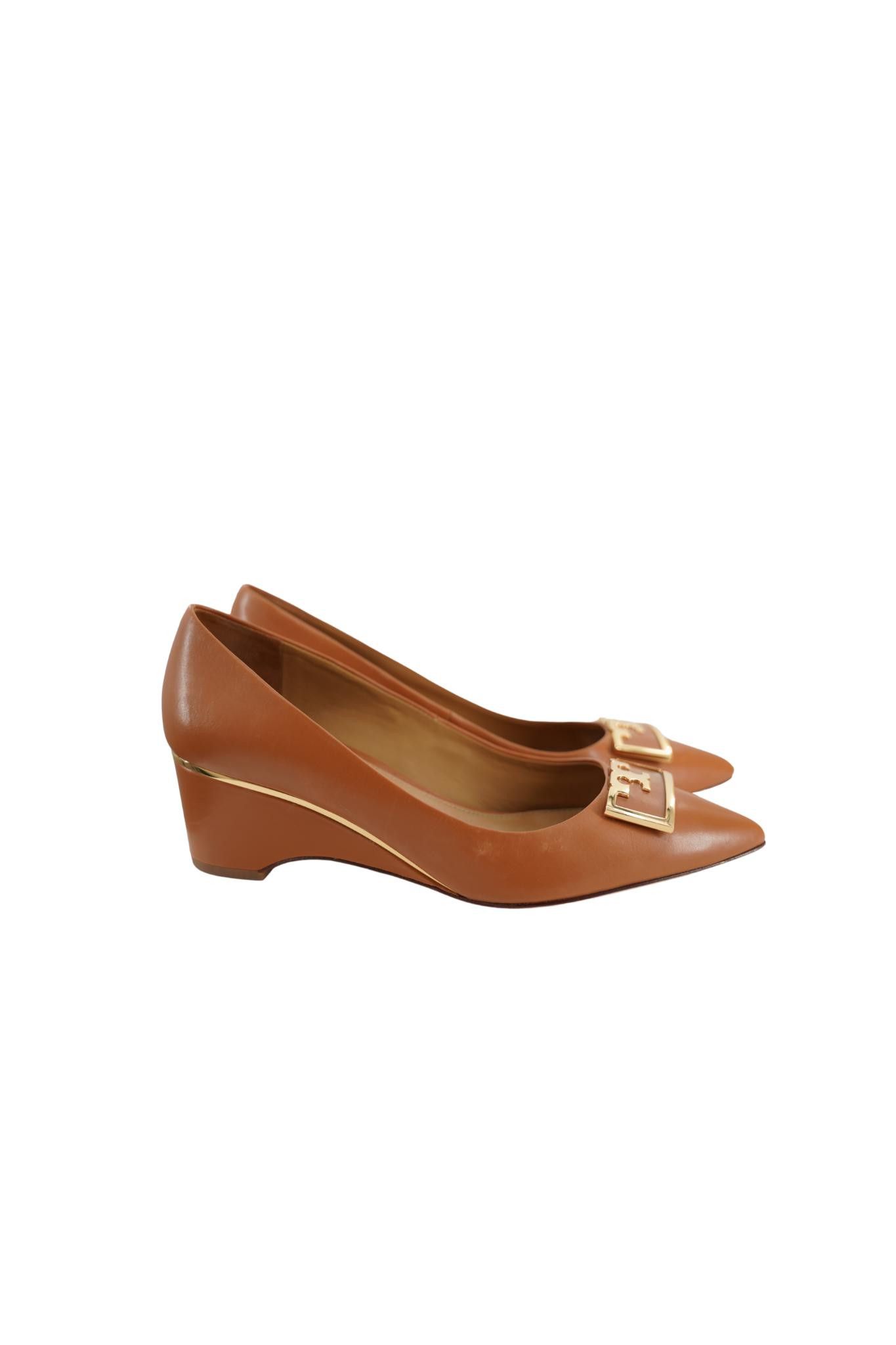 Designer Tory Burch Wedge Heels Size 6 Size US 6 / IT 36 - 1 Thumbnail