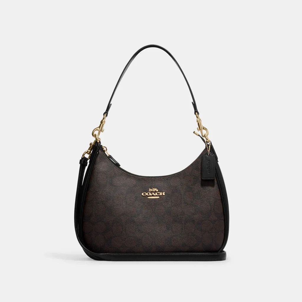 Coach NWT COACH Teri Hobo Bag In Signature Canvas CK161 Size ONE SIZE - 4 Thumbnail