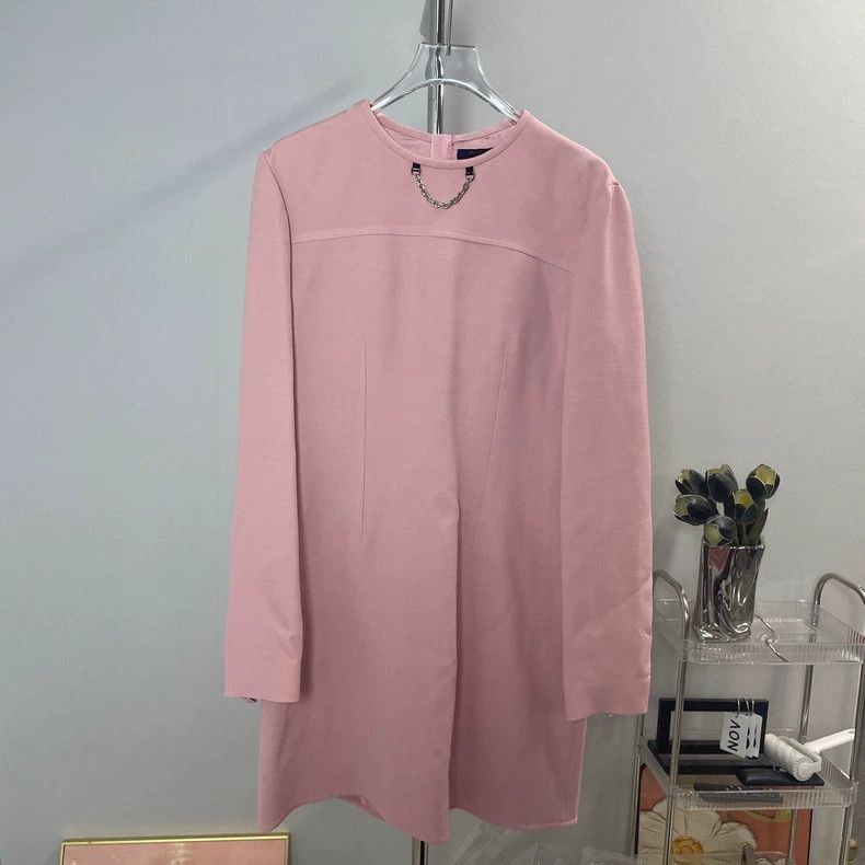 Louis Vuitton Louis Vuitton Pink Long Sleeve Dress Size US M / EU 48-50 / 2 - 1 Thumbnail
