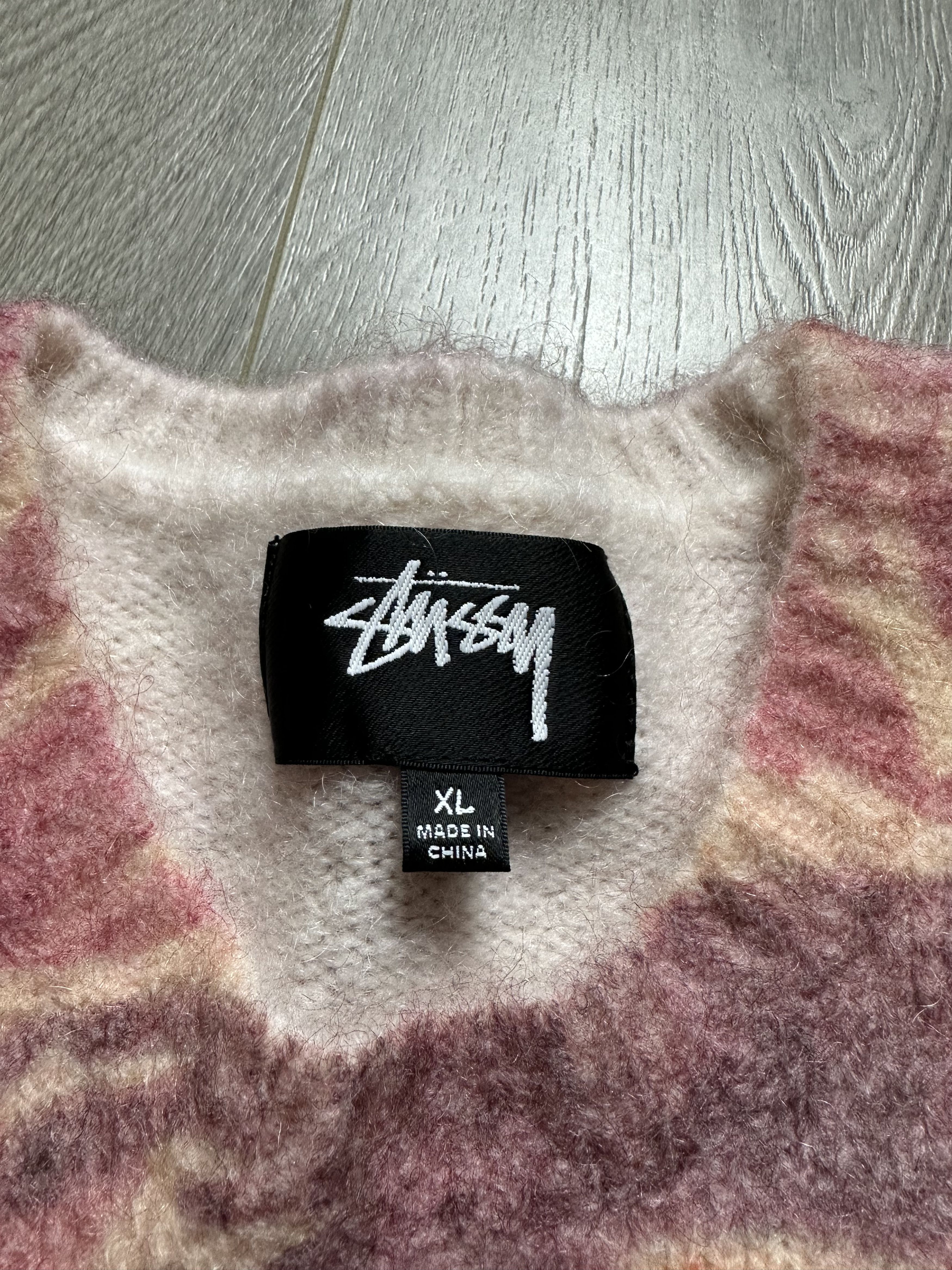 Stussy RARE STUSSY X LUCIEN SMITH TIGRIS PRINT SWEATER mohair Size US XL / EU 56 / 4 - 4 Thumbnail