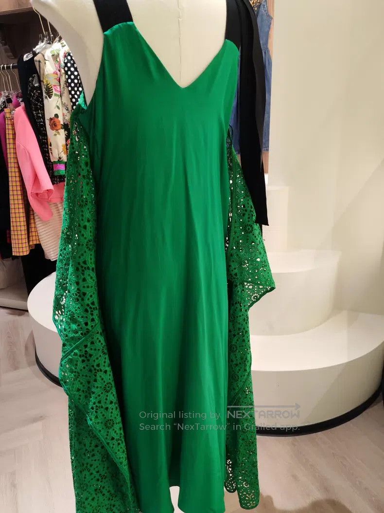 Fendi Fendi Green lace suspender dress Size XS / US 0-2 / IT 36-38 - 5 Thumbnail