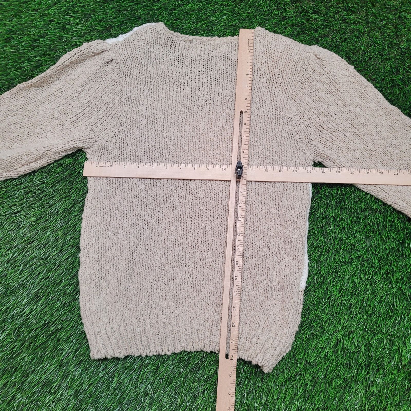 Vintage VTG 80s Cristina Embellished Grandma Sweater S Puff Sleeve Size S / US 4 / IT 40 - 9 Thumbnail