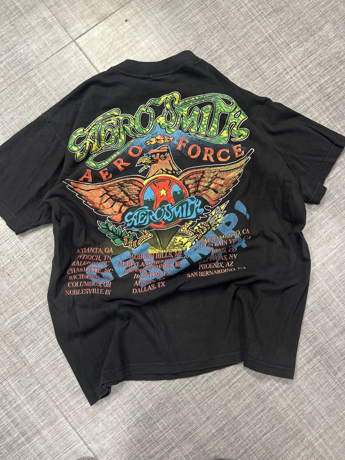 Band Tees × Brockum × Vintage VTG 1994 Areosmith Get a Grip Tour Tee Size US L / EU 52-54 / 3 - 5 Thumbnail