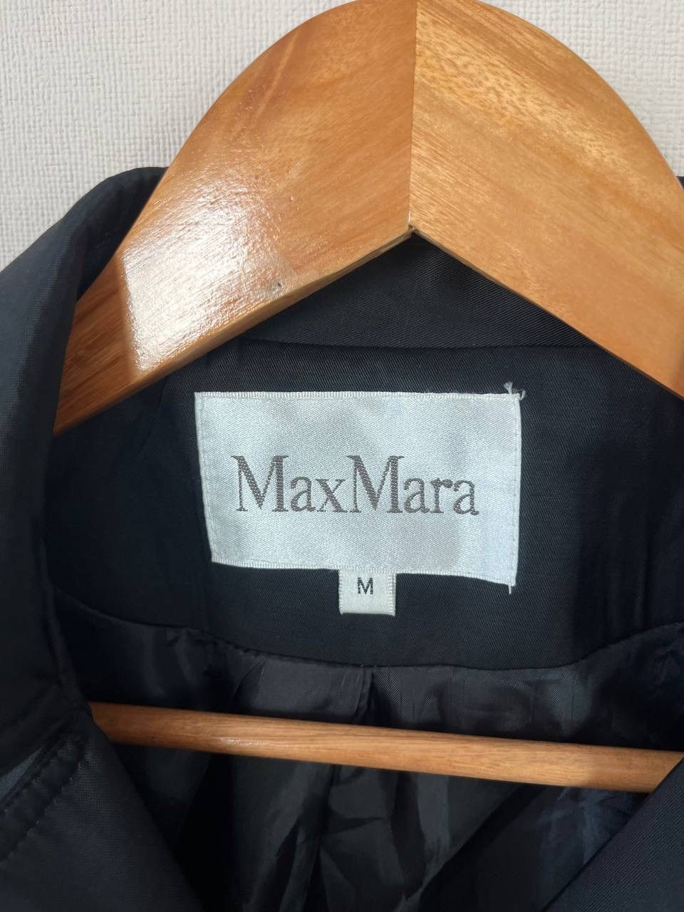 Max Mara MaxMara Women's Black Belted Double-Breasted Trench Coat Size M / US 6-8 / IT 42-44 - 7 Thumbnail