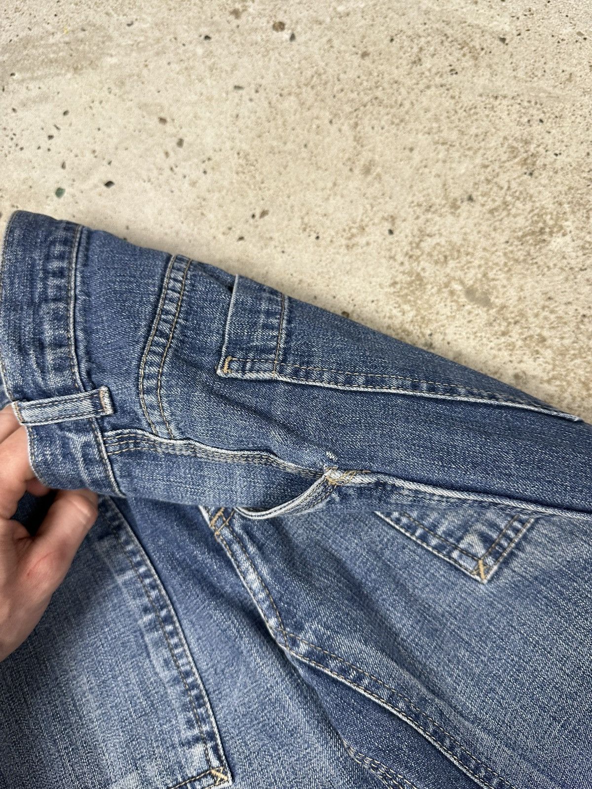 Carhartt × Lee × Vintage Vintage 90s Lee Workwear Flare Boot Cut Denim Pants Rare Size US 29 - 11 Thumbnail