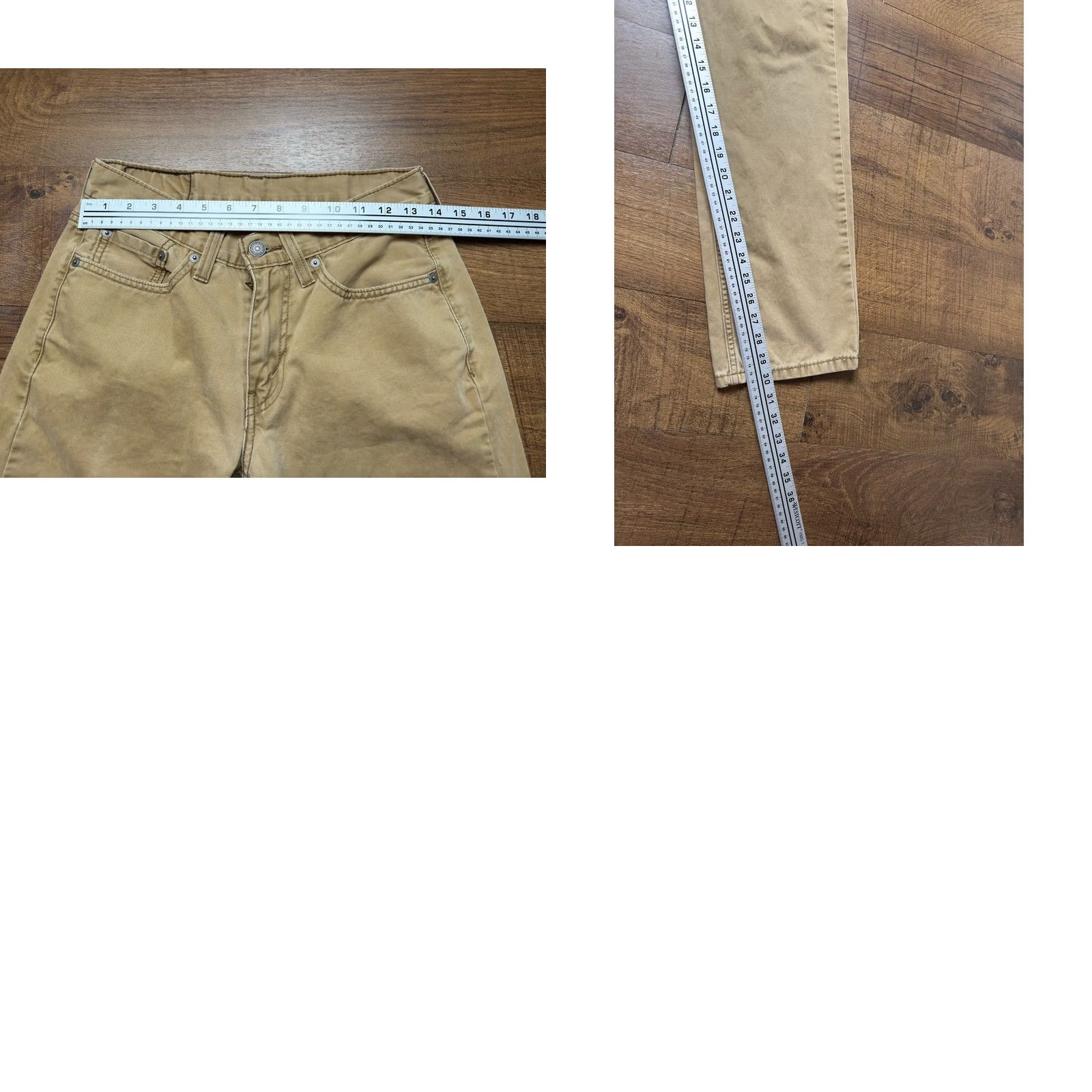 Levi's Levi's 514 Mens Slim Straight Fit Khakis Pants Cotton Chino Brown 29X30 Jeans Hat Size US 29 - 8 Thumbnail