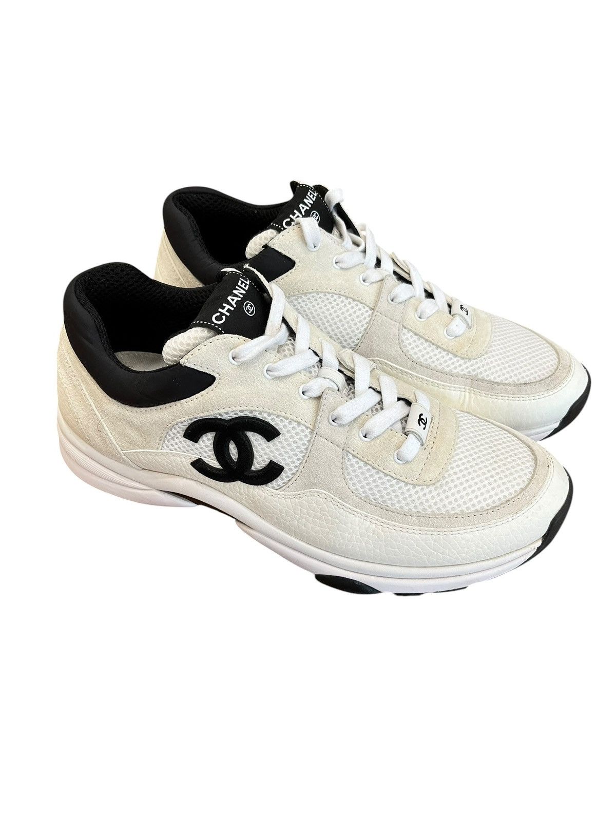 Chanel Chanel CC Logo Trainers Size US 11 / IT 41 - 10 Thumbnail