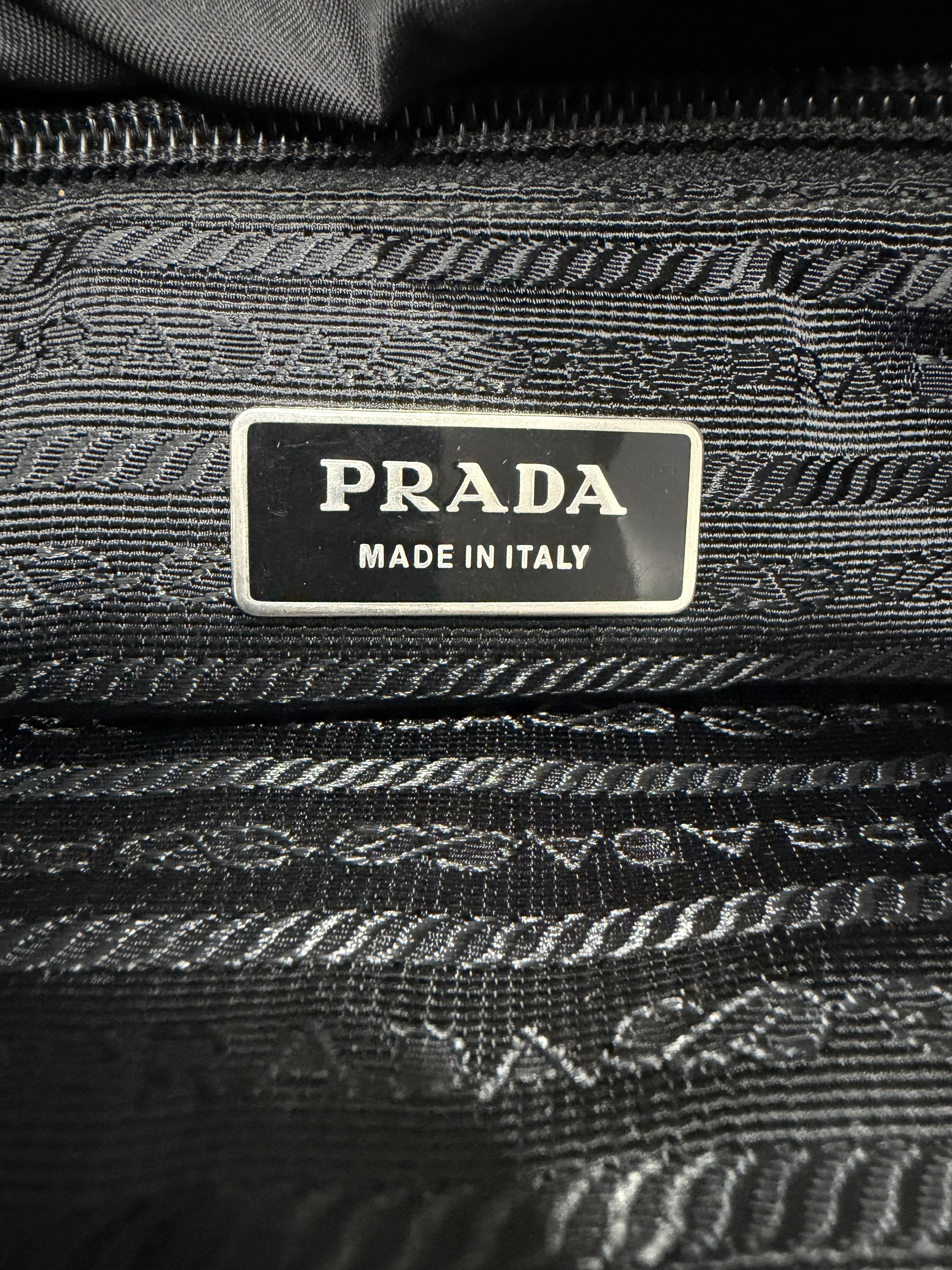 Prada Prada Black Nylon Flap Messenger Bag Size ONE SIZE - 7 Thumbnail