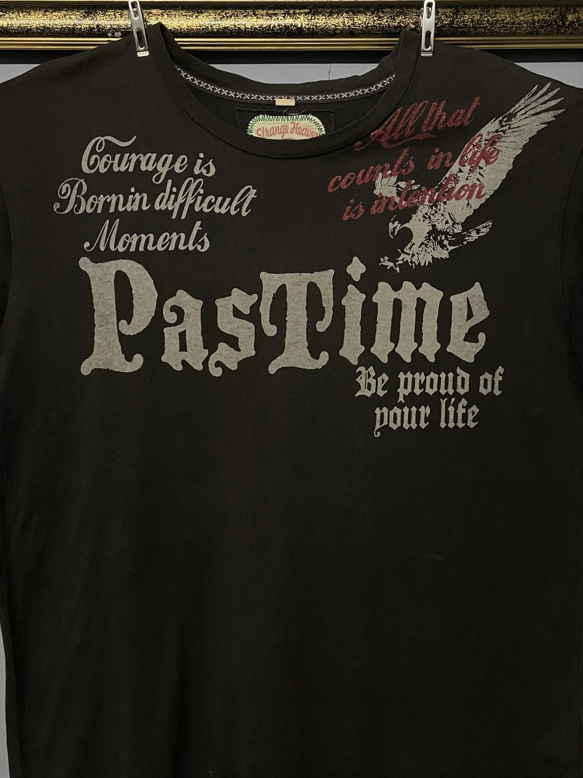 Designer × Japanese Brand × Vintage 90 Japan Strange Heaven Past Time Spirit Embroidery Sunfaded Size US L / EU 52-54 / 3 - 8 Thumbnail