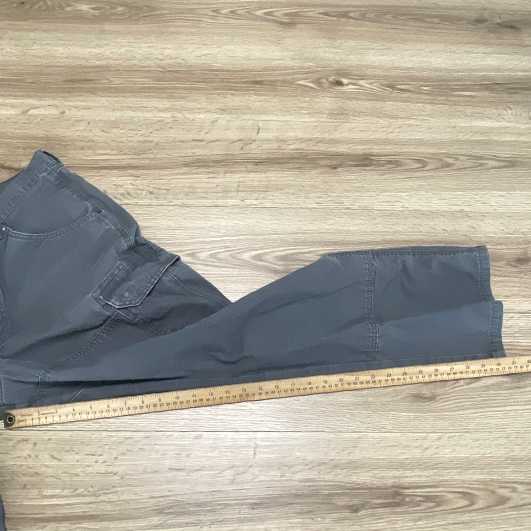 Wrangler WRANGLER Workwear Cargo Pants 36x32 Gray Straight Leg Ripstop Double Knee Mens Size US 36 / EU 52 - 6 Thumbnail