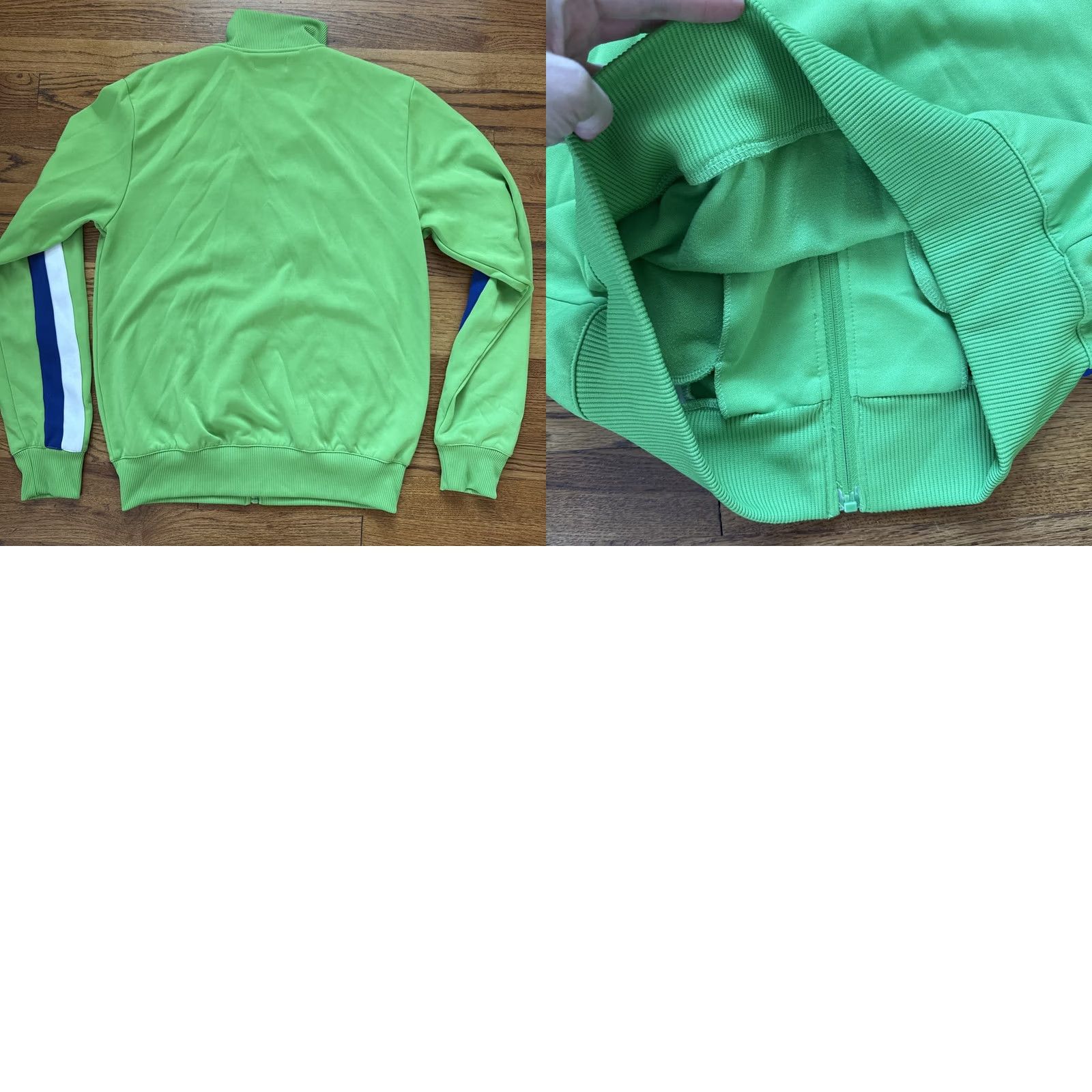 Ben Sherman Ben Sherman Track Jacket Mens Size L Green White Blue Full Zip Retro Block C24 Size US L / EU 52-54 / 3 - 8 Thumbnail