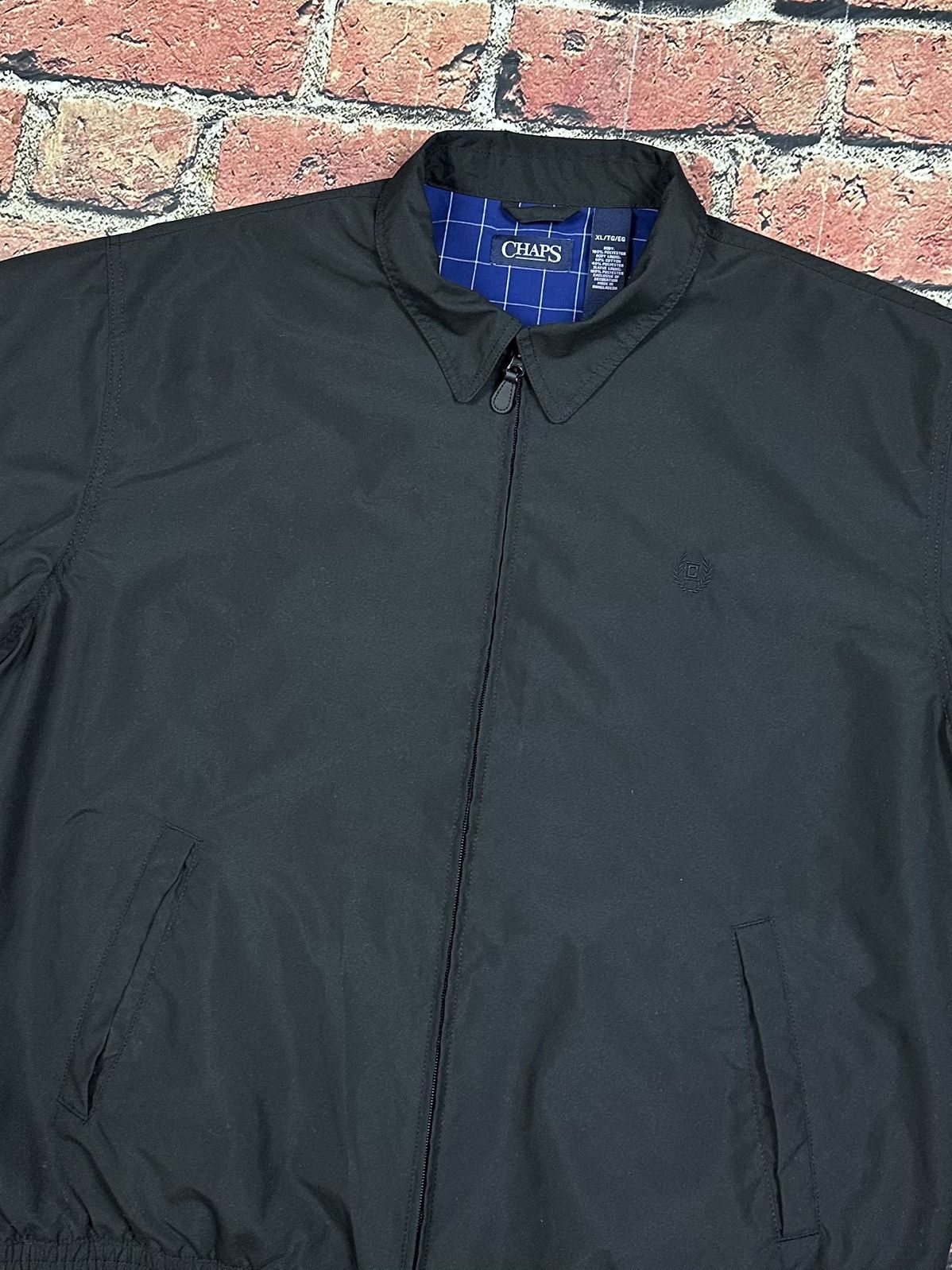 Chaps Vintage Ralph Lauren Chaps Full Zip Black Bomber Jacket Size US XL / EU 56 / 4 - 6 Thumbnail