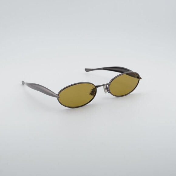 Bottega Veneta Bottega Veneta BV1386S 002 Sunglasses Dark Ruthenium Oval Size ONE SIZE - 5 Thumbnail