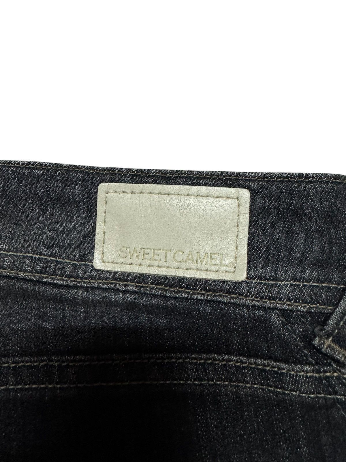 Tornado Mart BELL BOTTOM VINTAGE 🇯🇵 WHISKER CLAWMARK BOOTCUT DARK DENIM Size US 31 - 11 Thumbnail