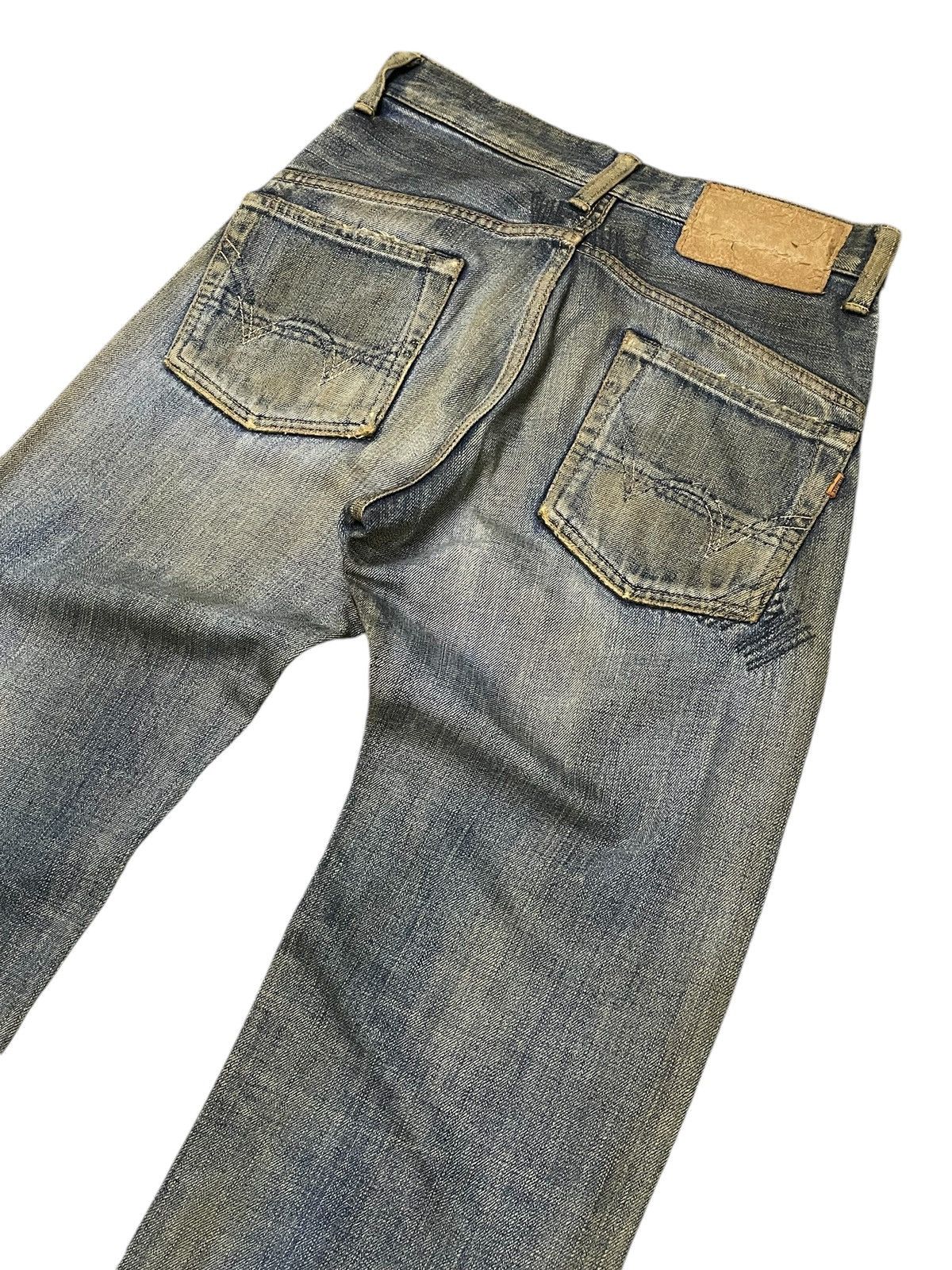 Edwin × If Six Was Nine × Levi's Edwin 505 Selvedge Muddy Wash Distressed Loose Jeans Size US 29 - 11 Thumbnail