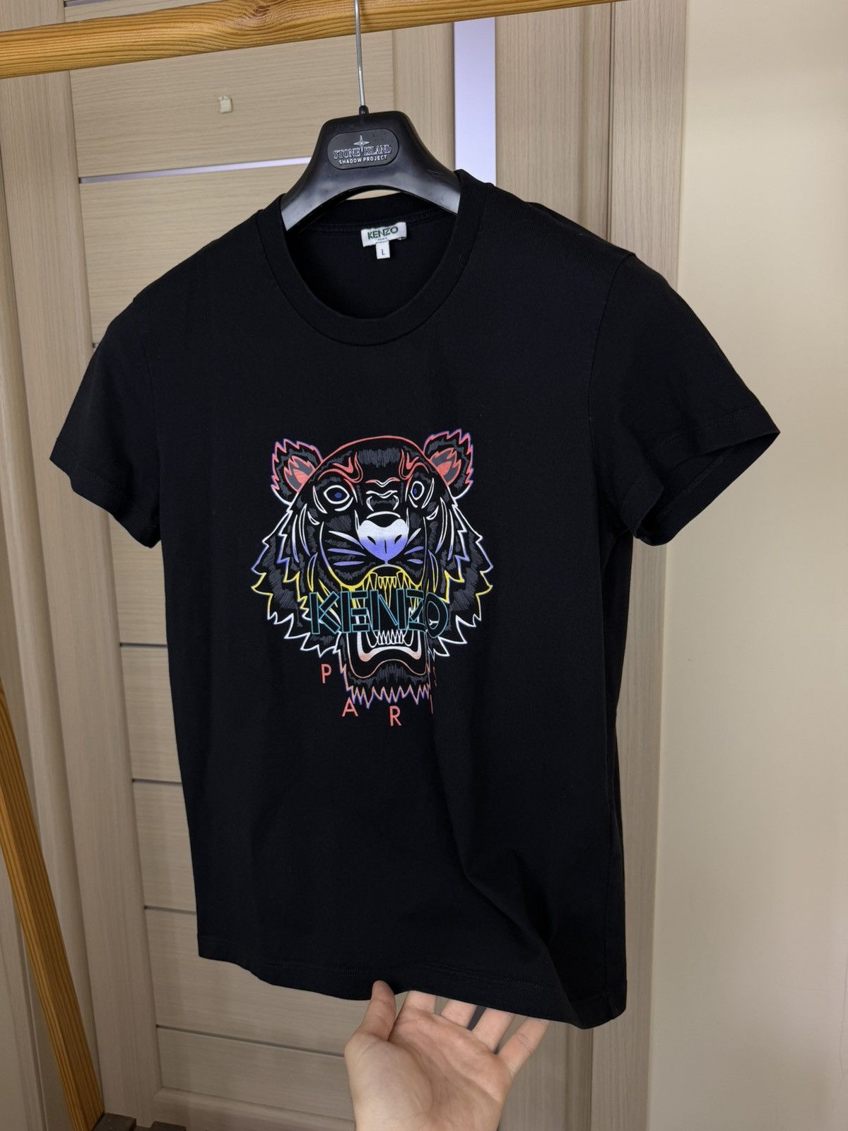 Kenzo Kenzo Paris Tiger Head Graphic T-Shirt Black wmns Logo Tee Size L / US 10 / IT 46 - 10 Thumbnail