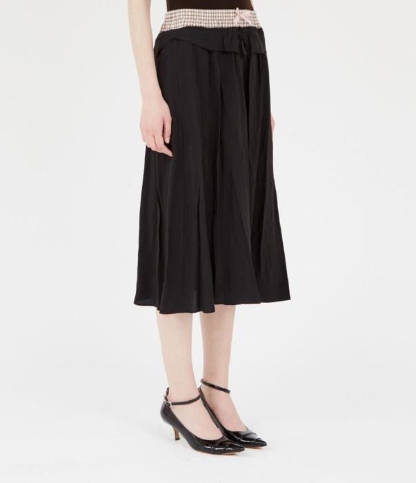 Maison Margiela o1bcso1str0526 Anonymity-of-the-lining Midi Skirt in Black Size 27" / US 4 / IT 40 - 2 Thumbnail