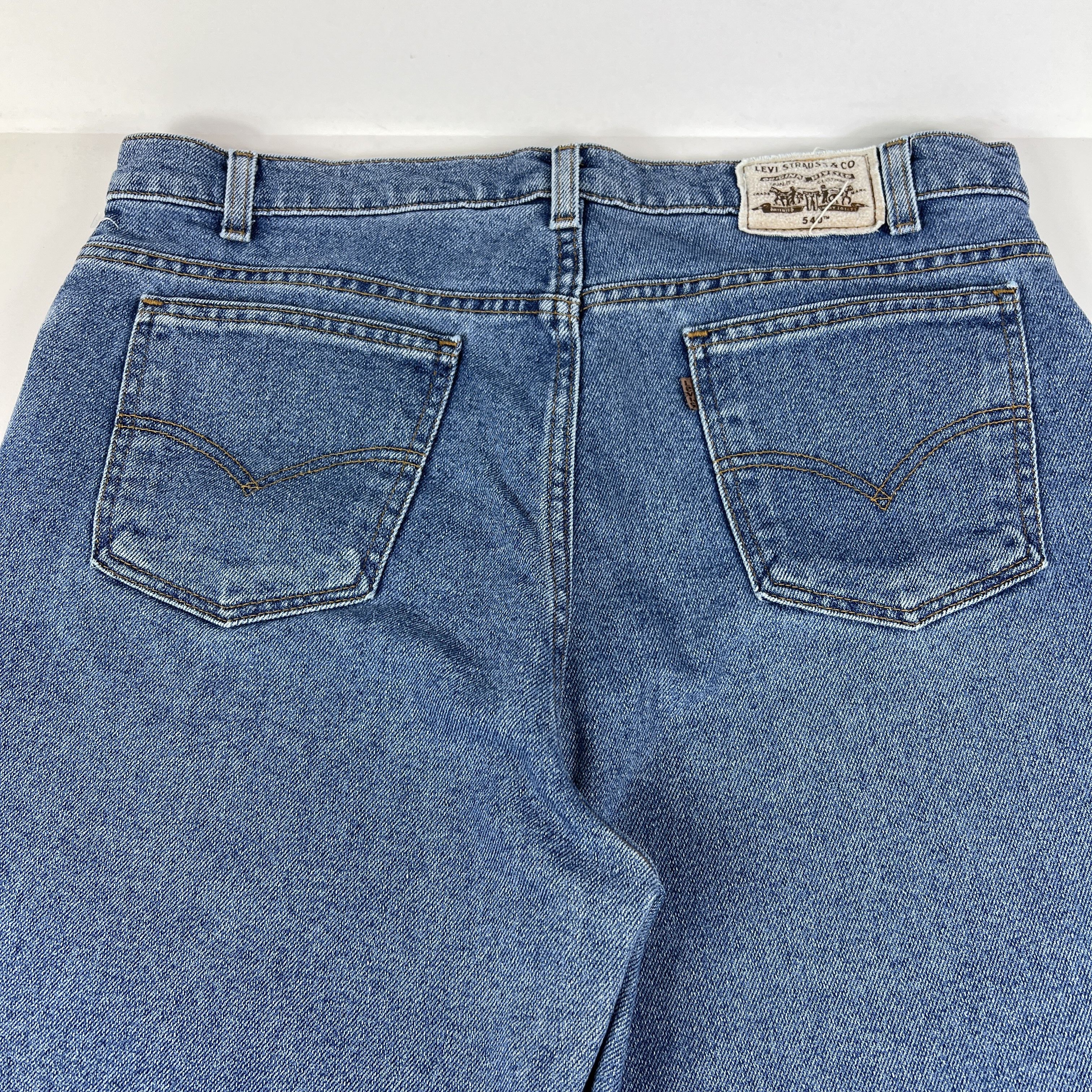 Vintage VTG 90s Levi's Jeans 540 Flex Relaxed Straight Blue Denim Size US 36 / EU 52 - 10 Thumbnail