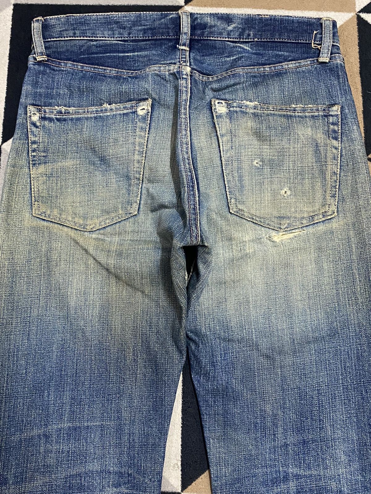 Spellbound Japanese Brand SpellBound Mud Wash Distressed Loose Jeans Size US 31 - 4 Thumbnail