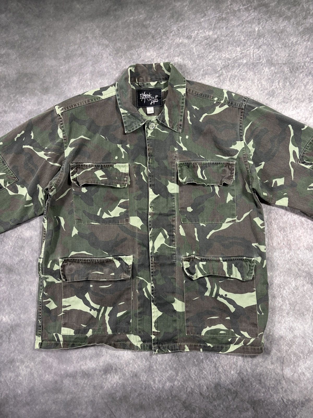 Vintage Vintage Military Chore Coat Camo 4 Pocket 90s Canvas Jacket Size US XS / EU 42 / 0 - 6 Thumbnail